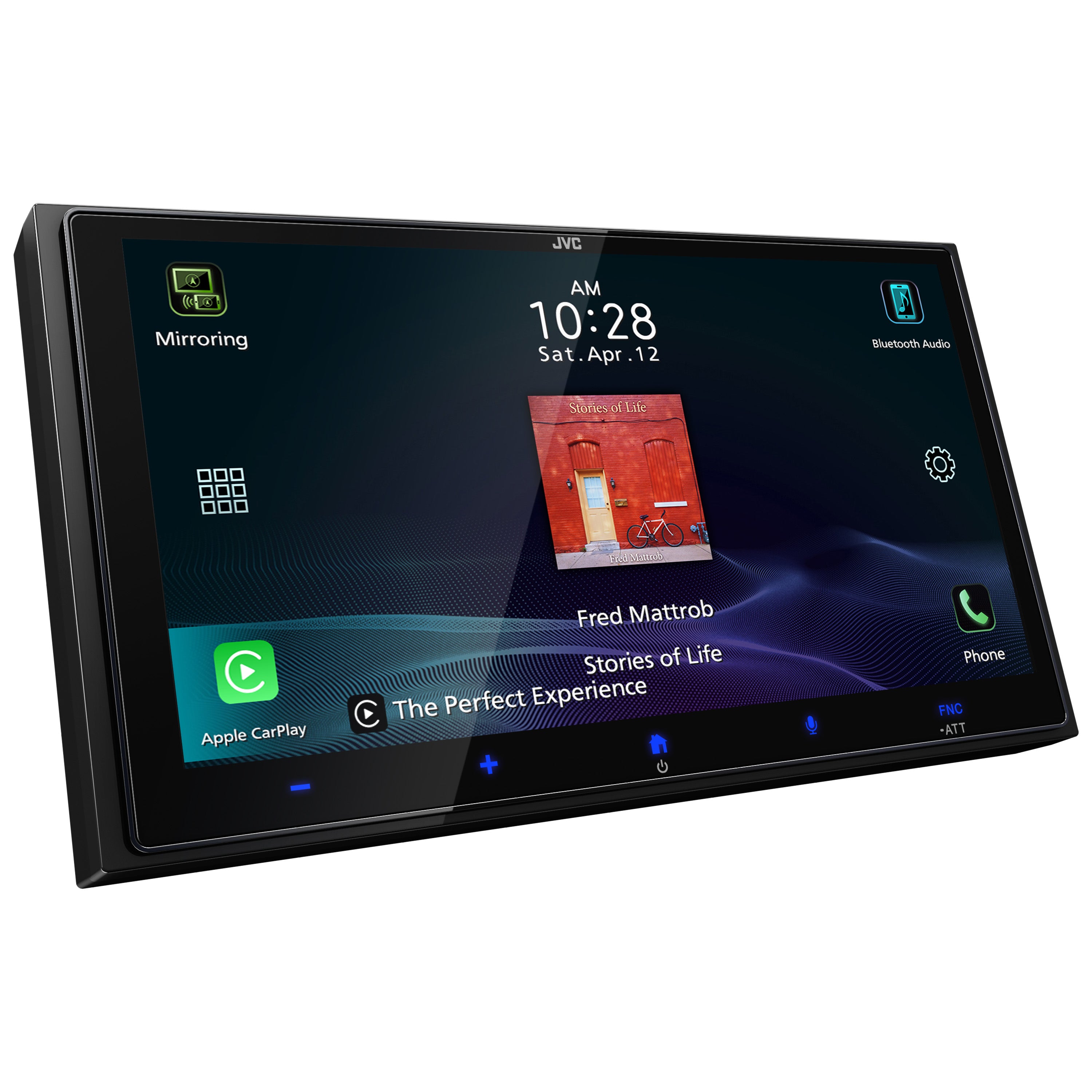 JVC KW-M795BW | 6.92″ HD Touchscreen Wireless Apple CarPlay & Android Auto Receiver