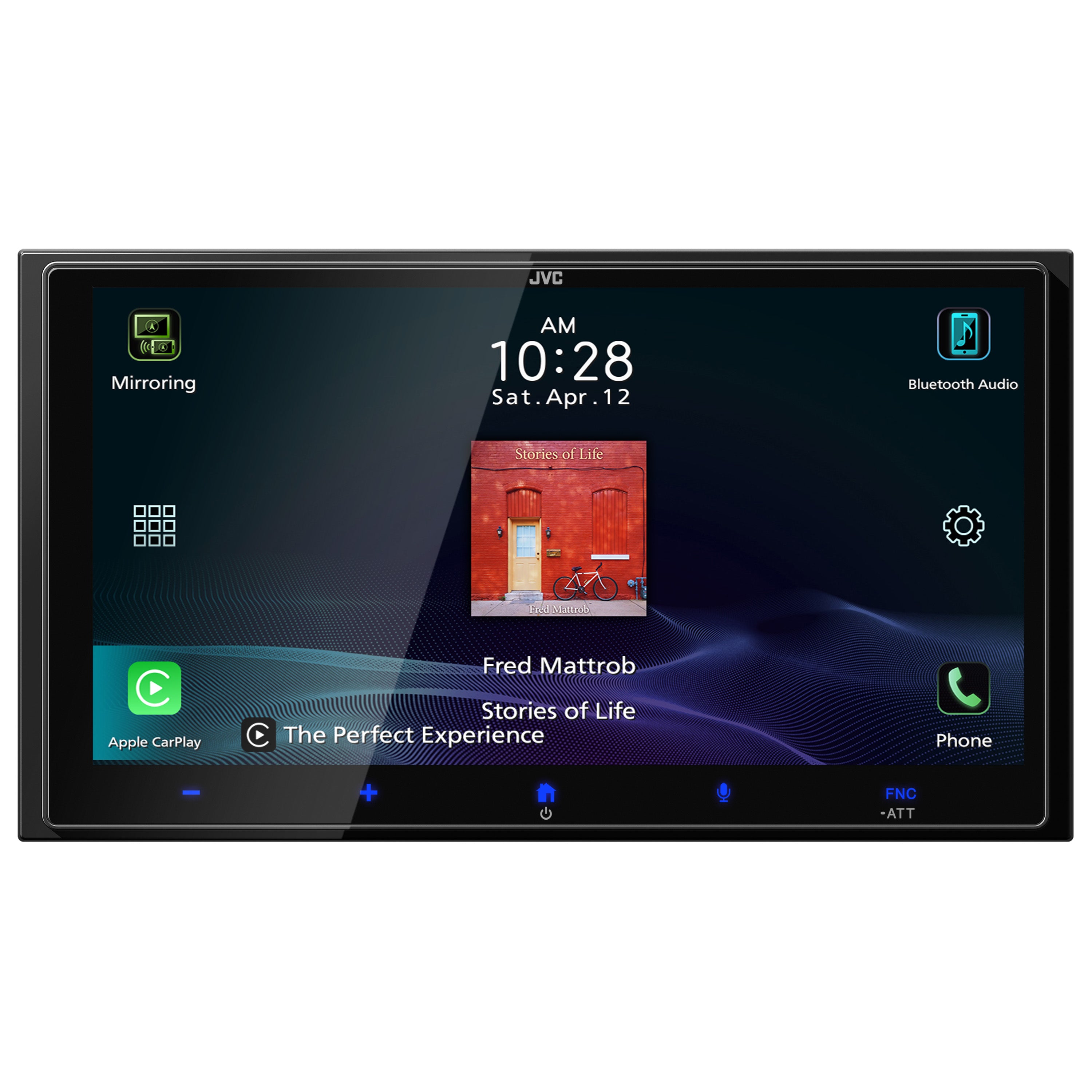 JVC KW-M795BW | 6.92″ HD Touchscreen Wireless Apple CarPlay & Android Auto Receiver