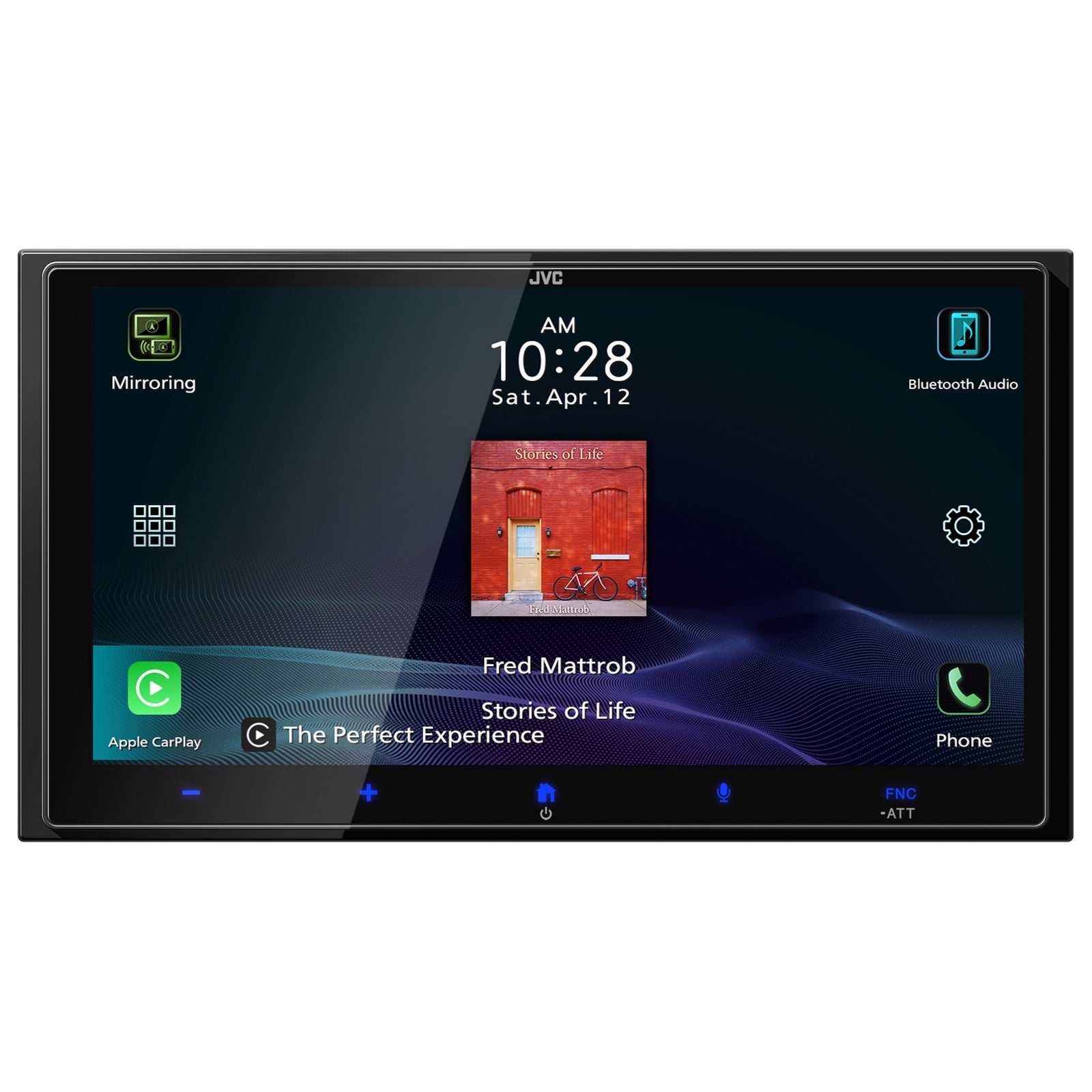 JVC KW-M795BW | 6.92″ HD Touchscreen Wireless Apple CarPlay & Android Auto Receiver
