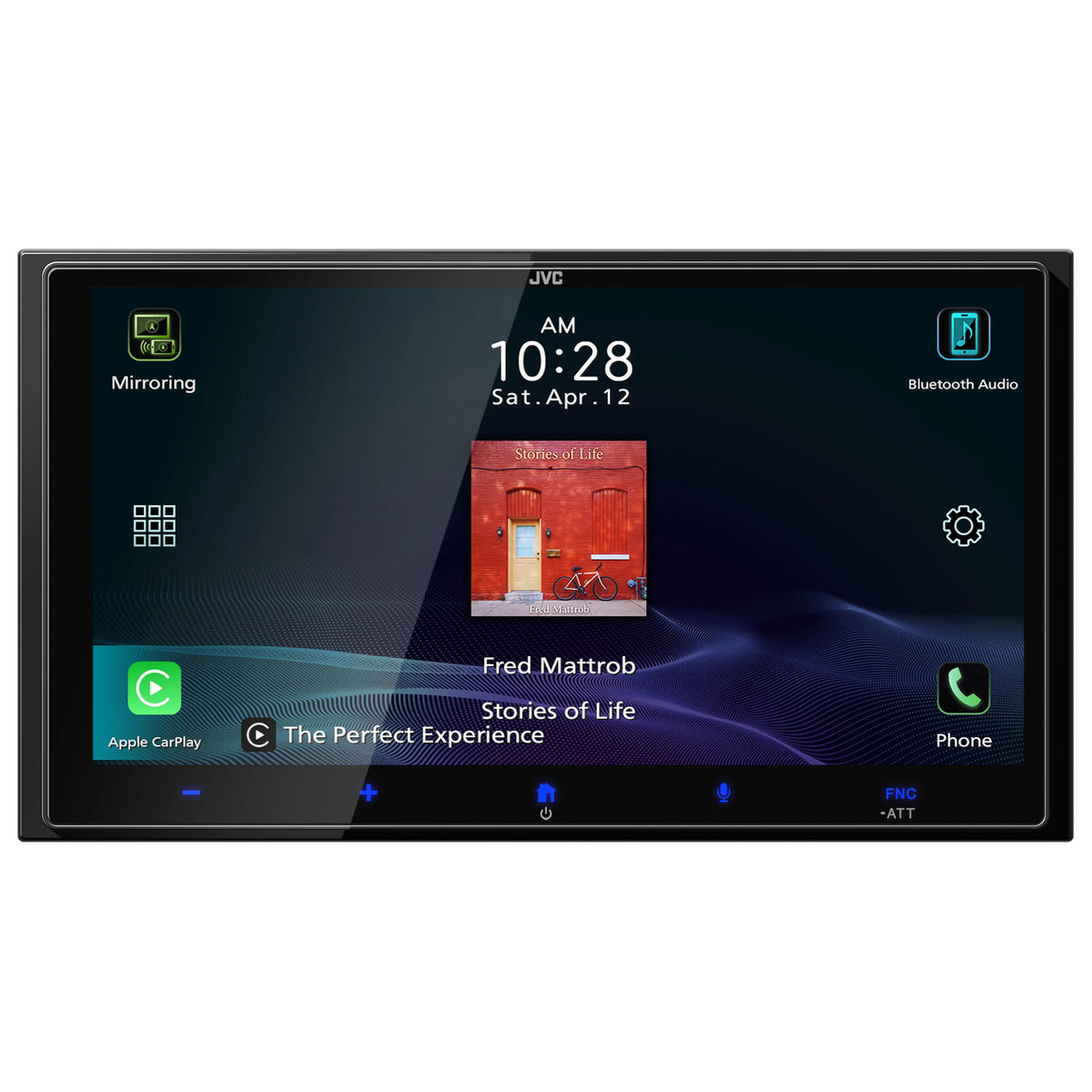 JVC KW-M795BW | 6.92″ HD Touchscreen Wireless Apple CarPlay & Android Auto Receiver