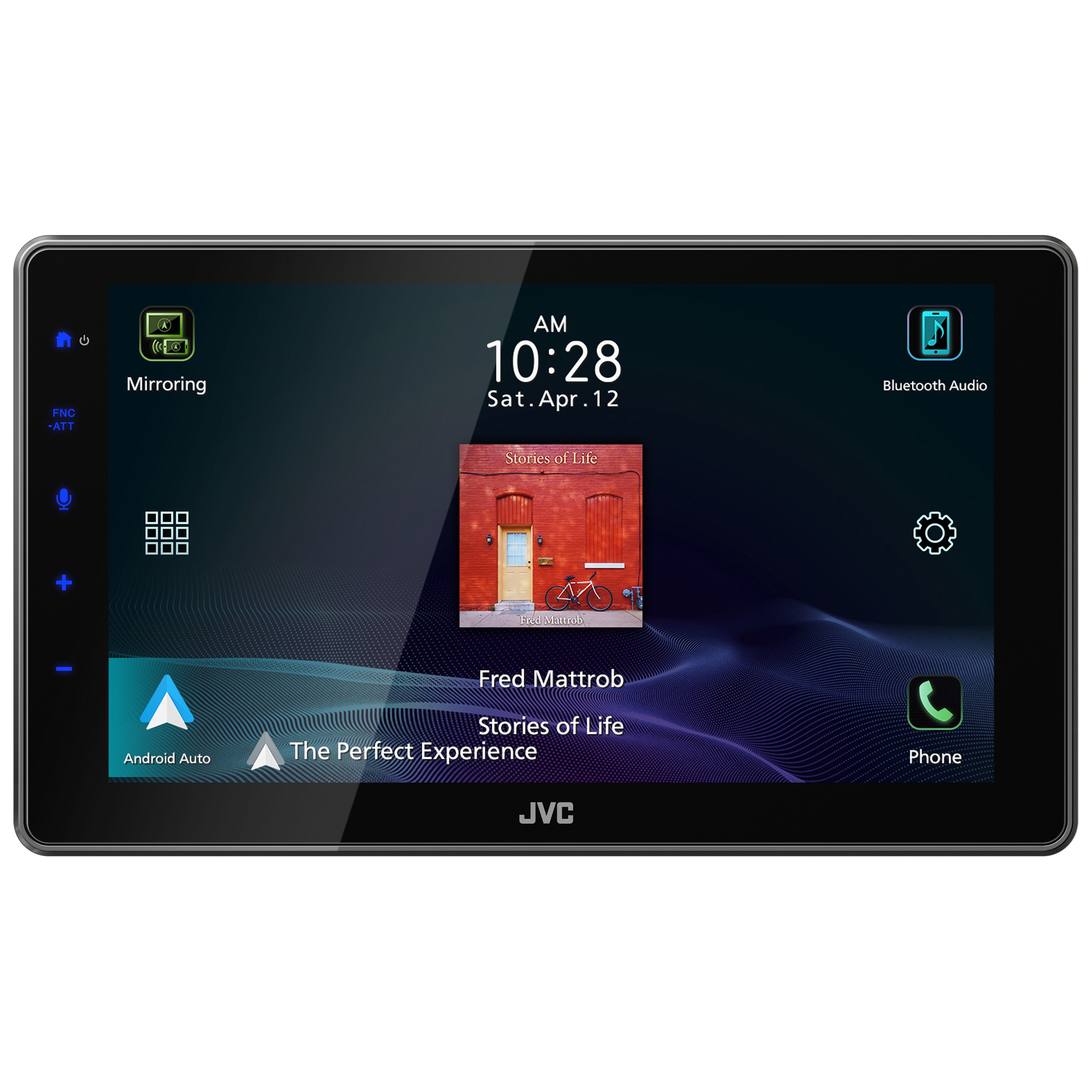 JVC KW-Z900W 9″ Floating Display HD Receiver with Wireless Apple CarPlay & Android Auto