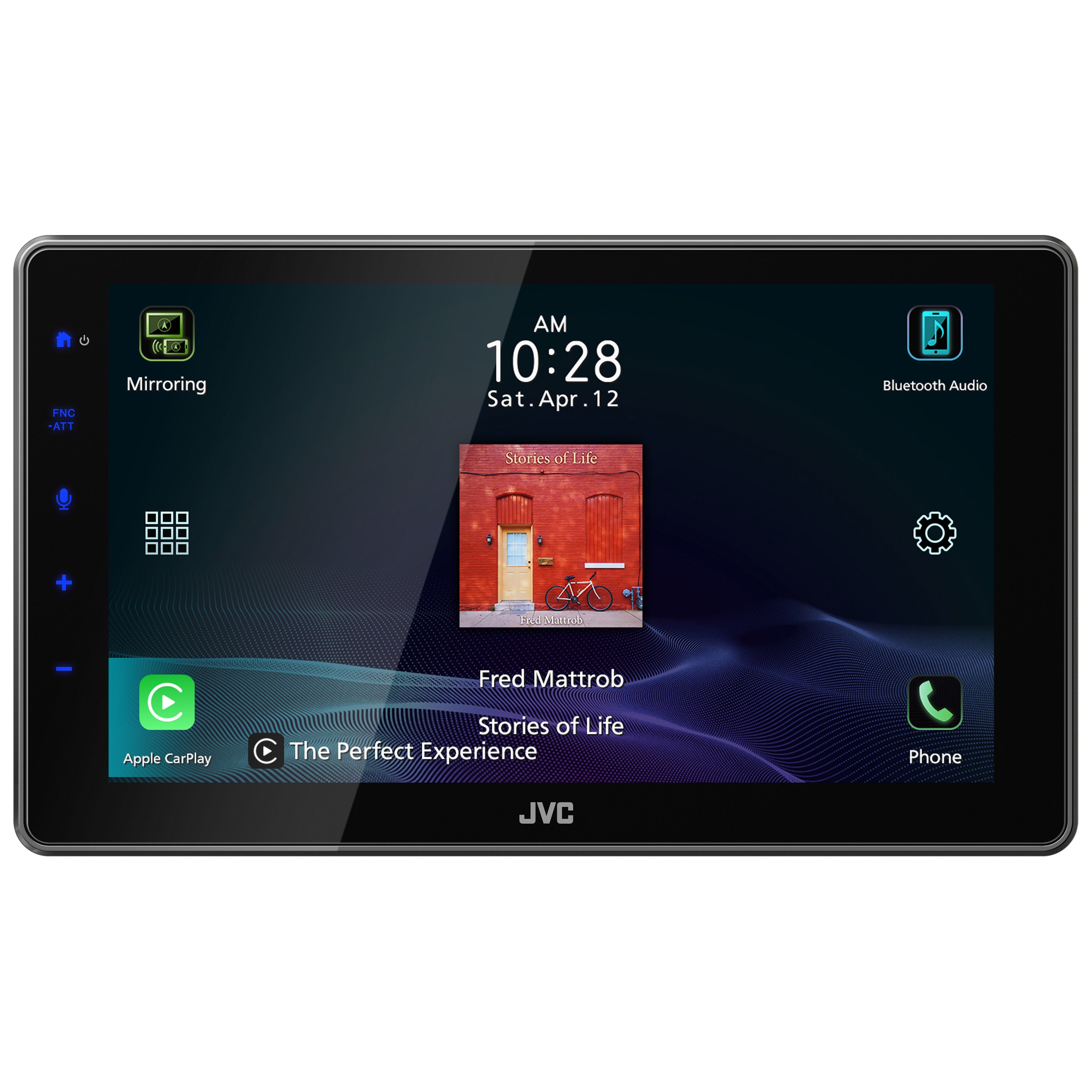 JVC KW-Z900W 9″ Floating Display HD Receiver with Wireless Apple CarPlay & Android Auto