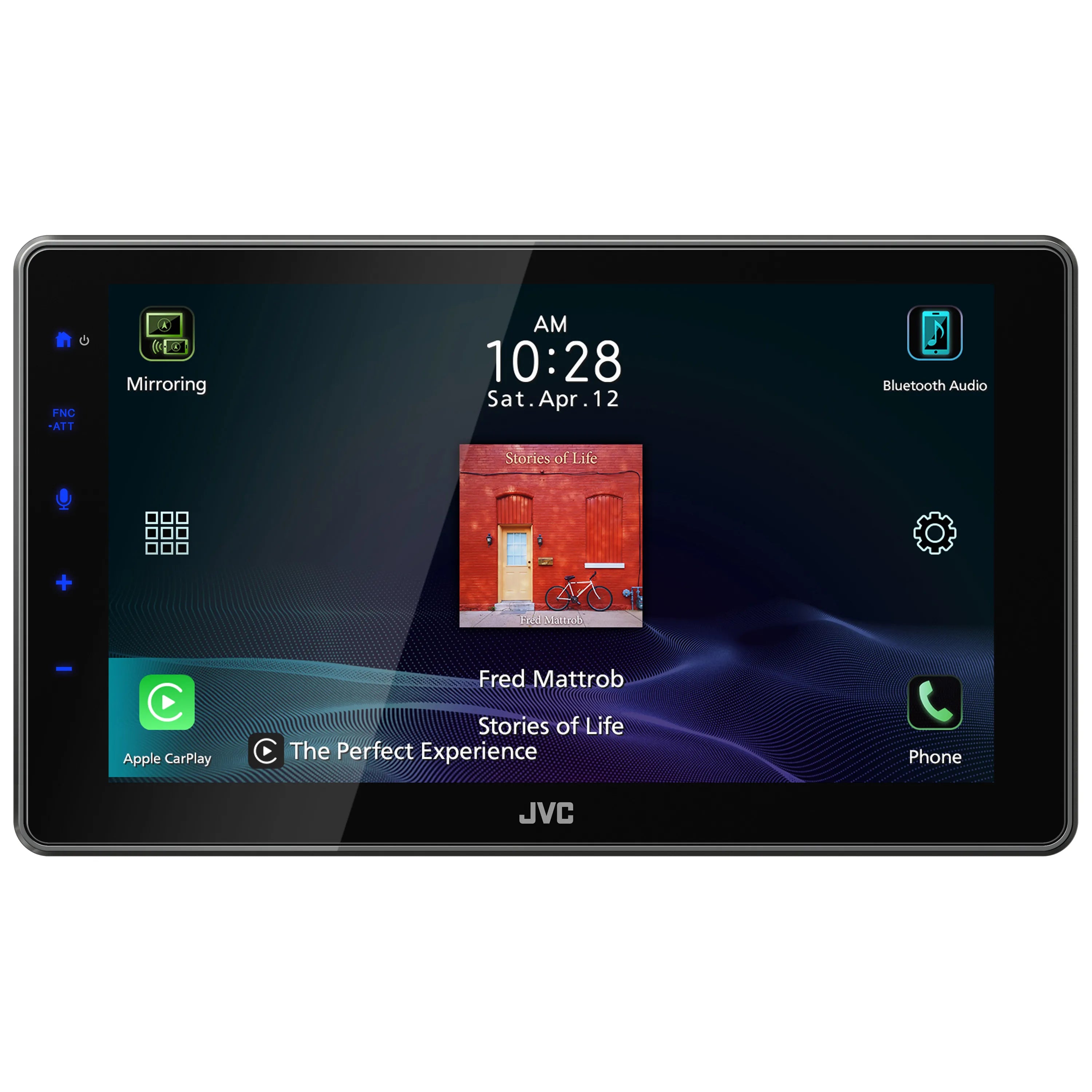 JVC KW-Z900W 9″ Floating Display HD Receiver with Wireless Apple CarPlay & Android Auto