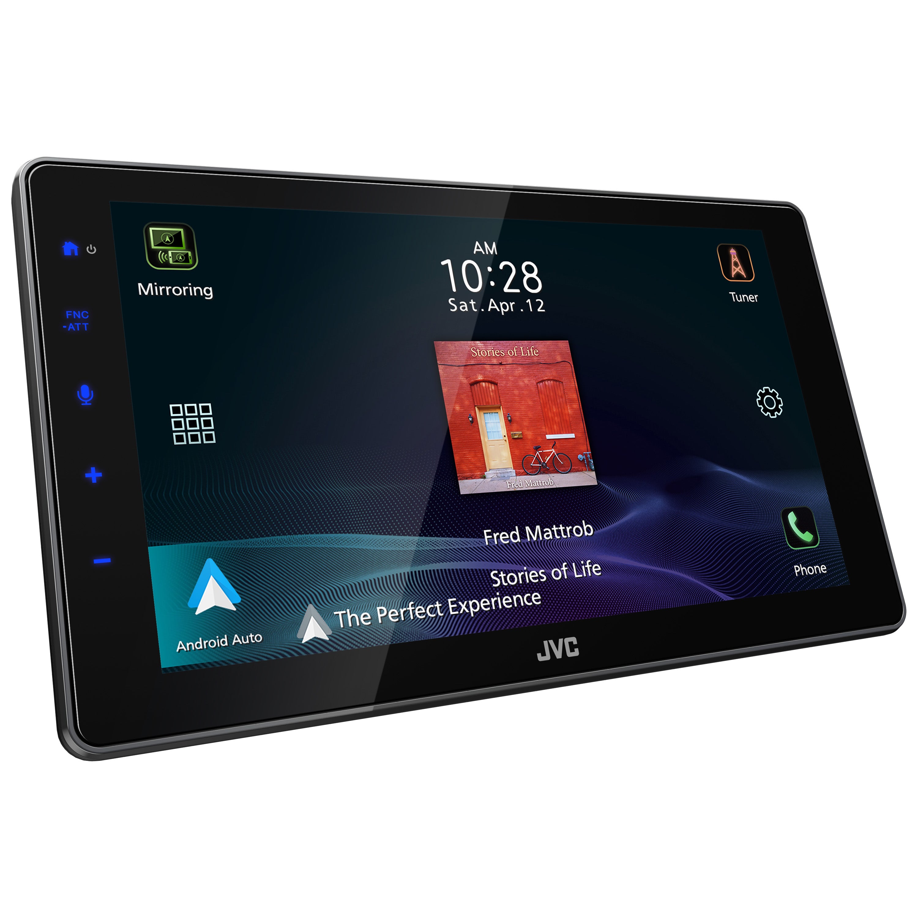 JVC KW-Z900W 9″ Floating Display HD Receiver with Wireless Apple CarPlay & Android Auto