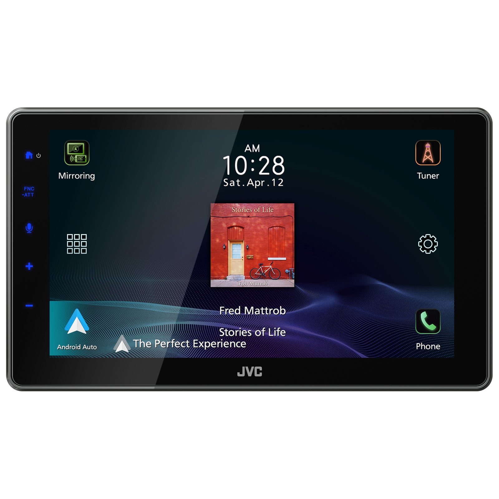 JVC KW-Z900W 9″ Floating Display HD Receiver with Wireless Apple CarPlay & Android Auto