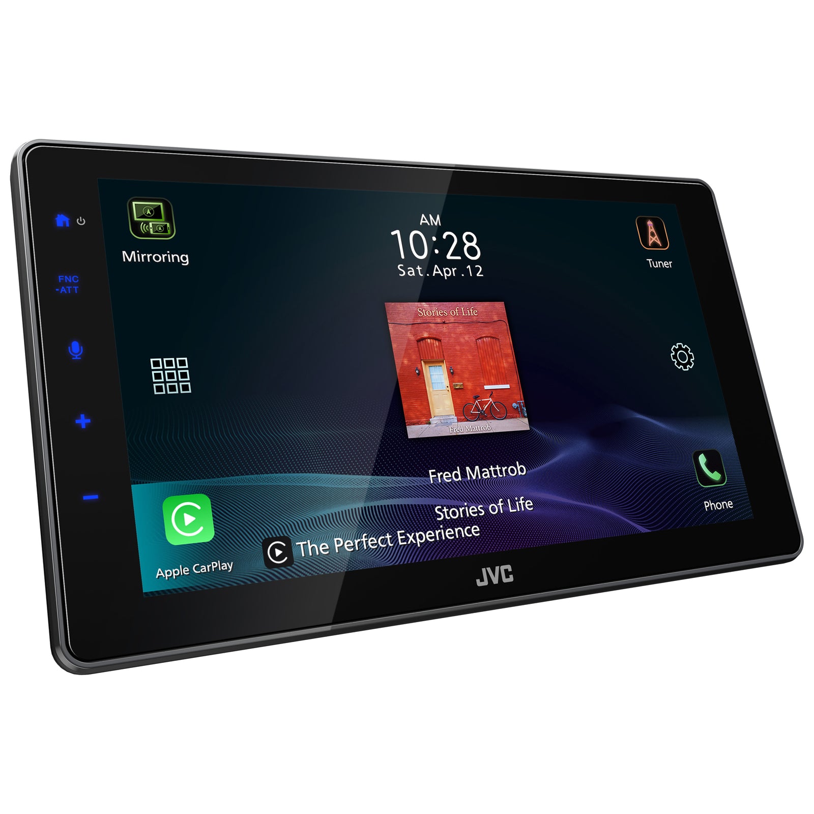 JVC KW-Z900W 9″ Floating Display HD Receiver with Wireless Apple CarPlay & Android Auto
