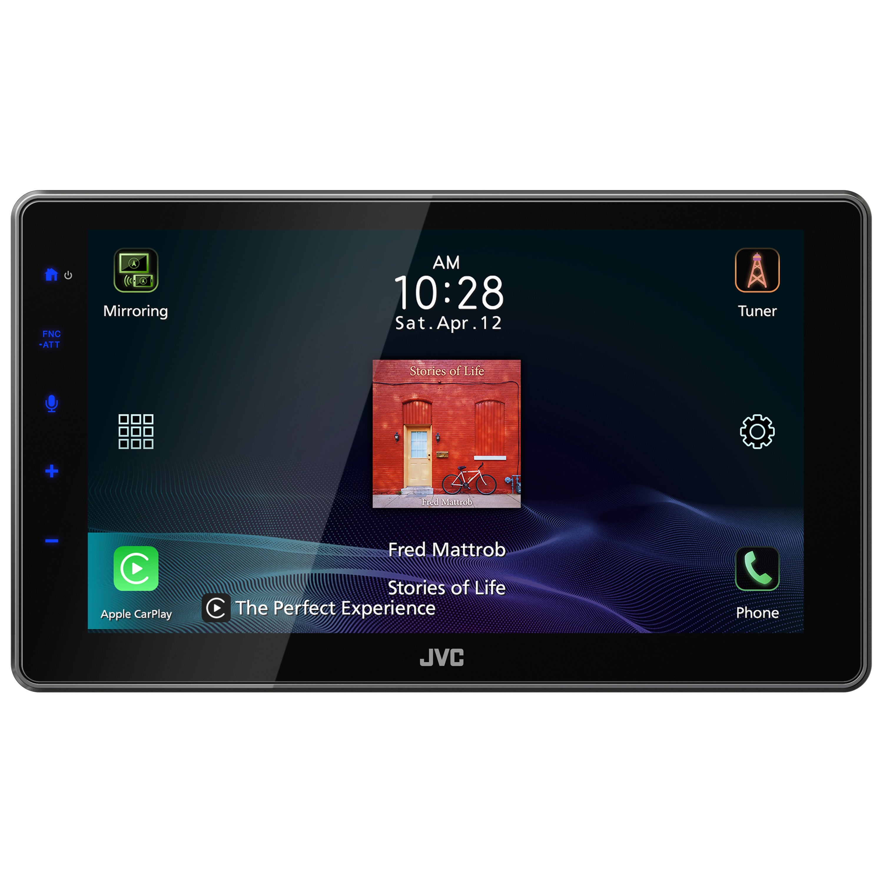 JVC KW-Z900W 9″ Floating Display HD Receiver with Wireless Apple CarPlay & Android Auto