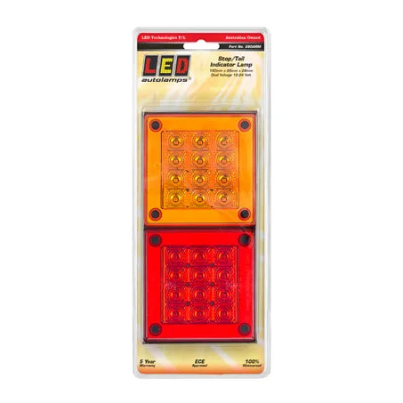 LED Autolamps 280ARM Multi Volt Stop/Tail/Indicator Lamp 190x95x28mm Blister