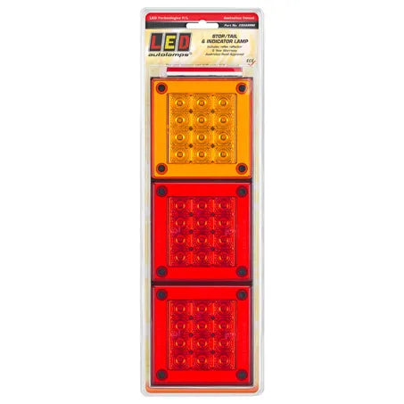 LED Autolamps 280ARRM 12/24V 280 Mini Jumbo Stop/Tail/Indicator Lamp Blister Pack