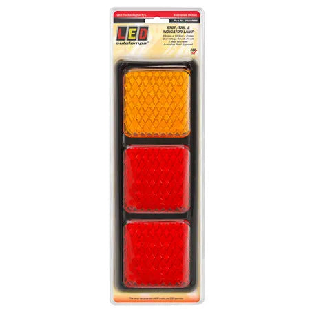 LED Autolamps 282ARRM 12/24V LED Stop/Tail/Indicator Light 284x100x27mm Blister Pack