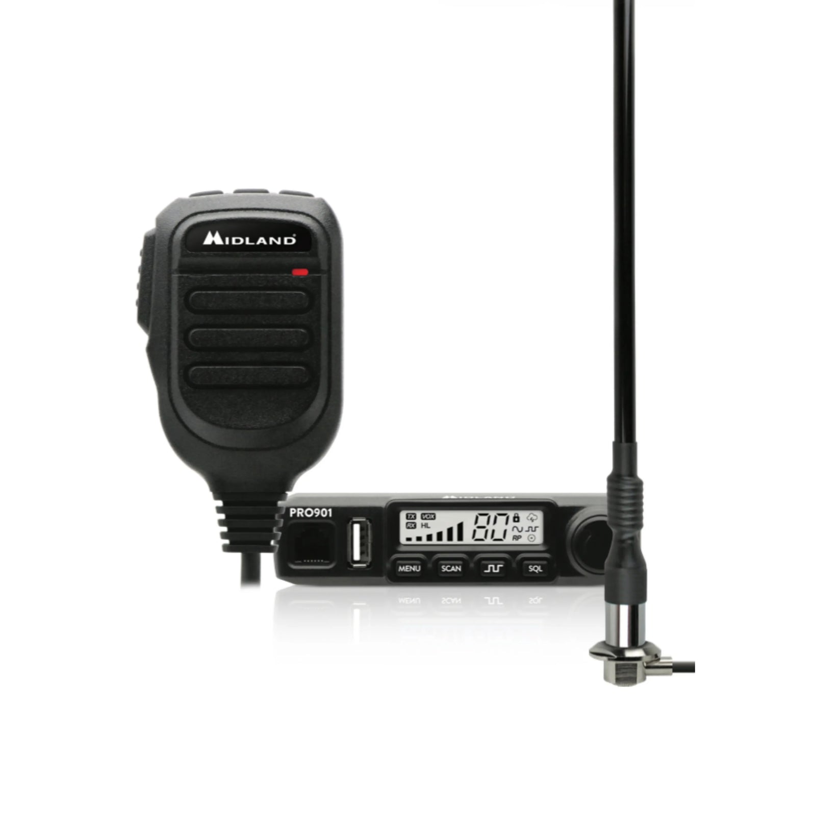Midland MACHINERY PACK Compact UHF Radio with Antenna
