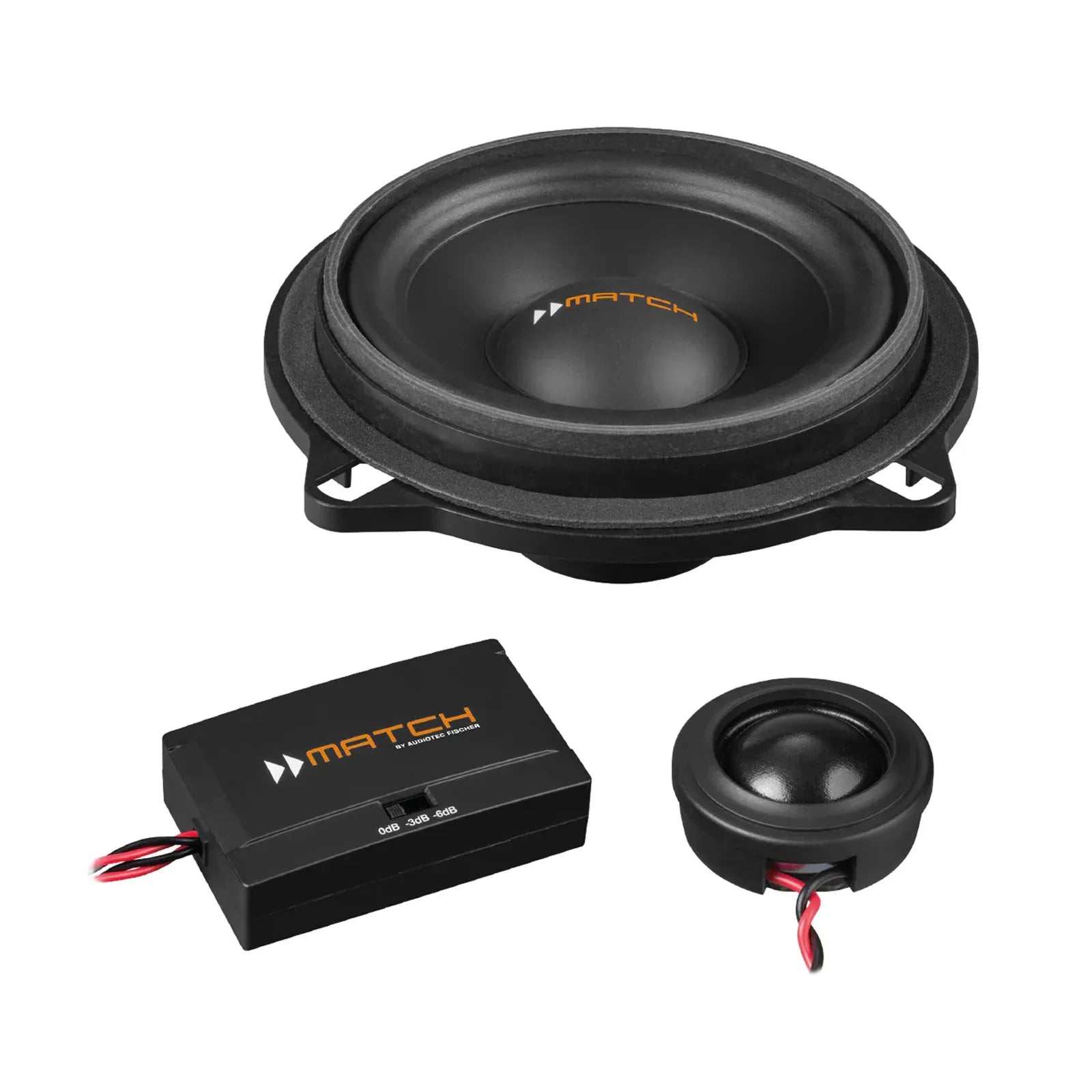 MATCH UP C42BMW-FRT.1 - 4" 2-Way PnP Compo Speaker Set, BMW & MINI Type 1 | 4Ω