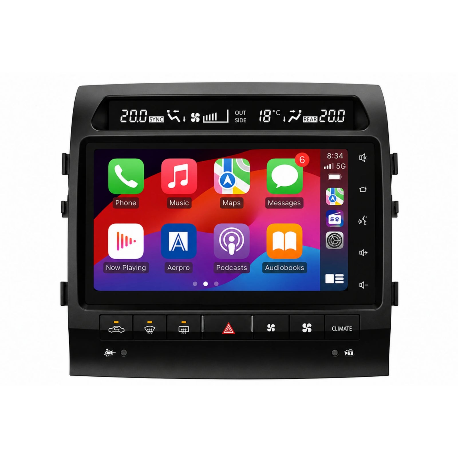 Aerpro AMUTO51B Toyota LandCruiser 200 Series Sahara 2010-2011 9 Inch Advanced Infotainment System