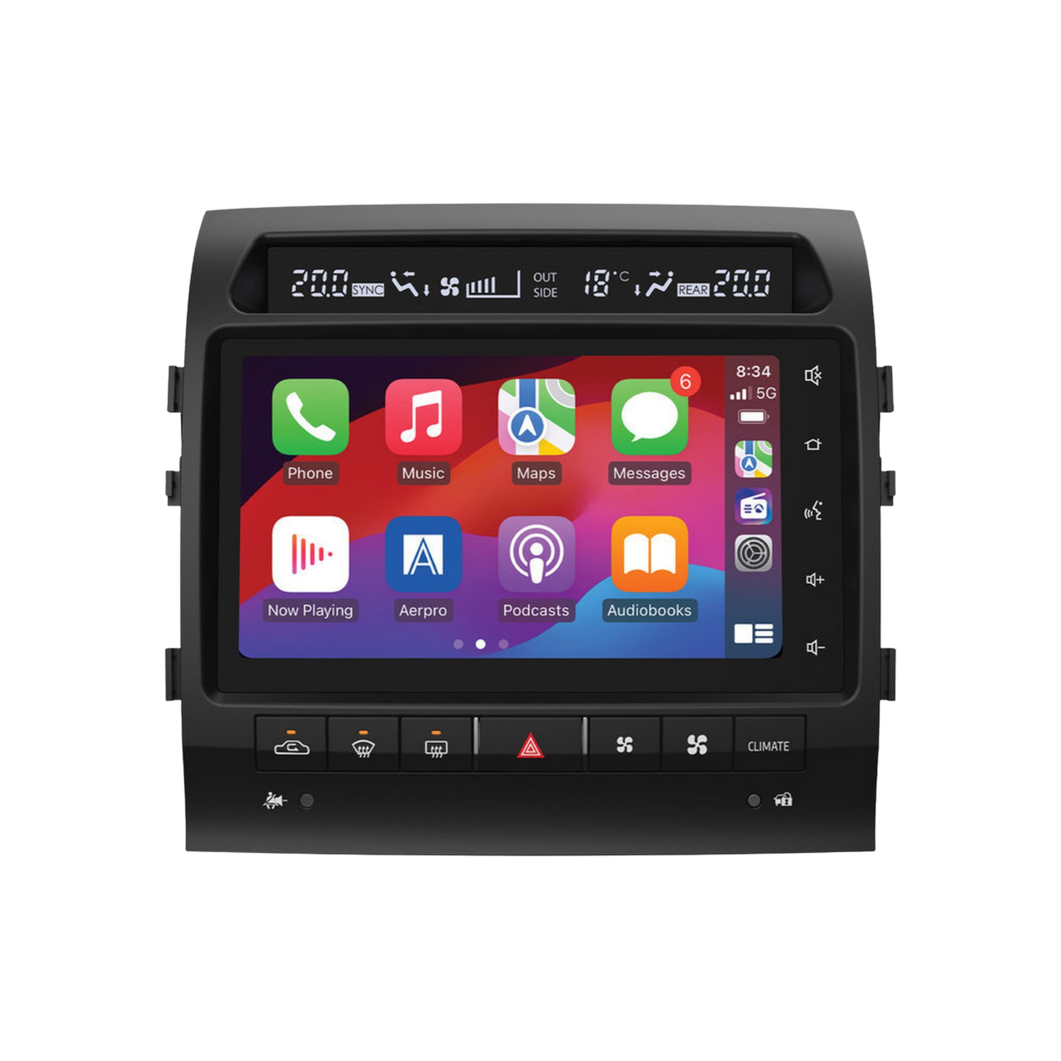 Aerpro AMUTO51A Toyota LandCruiser 200 Series Sahara 2007-2009 9 Inch Advanced Infotainment System