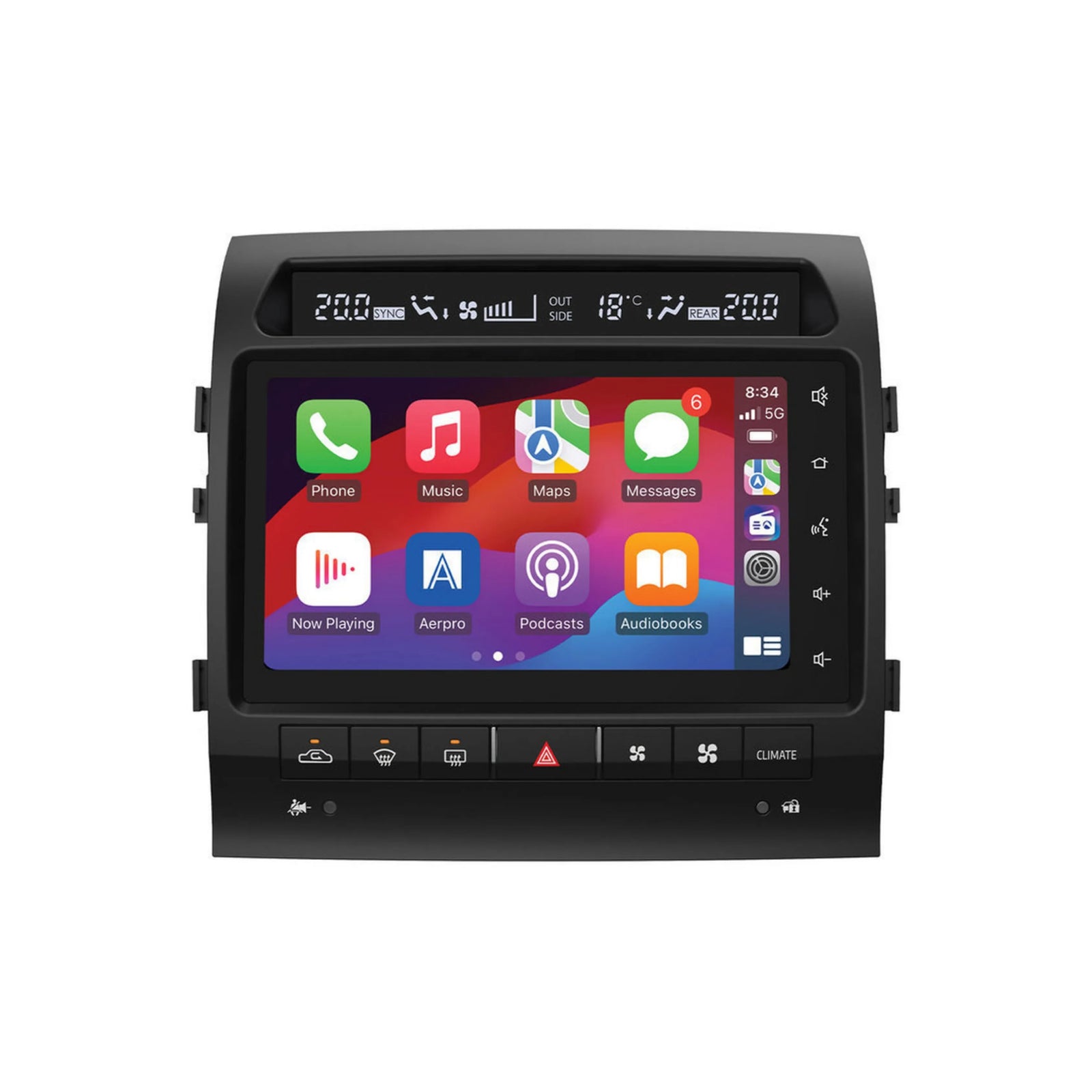 Aerpro AMUTO52 Toyota LandCruiser 200 Series Sahara 2012-2015 9 Inch Advanced Infotainment System