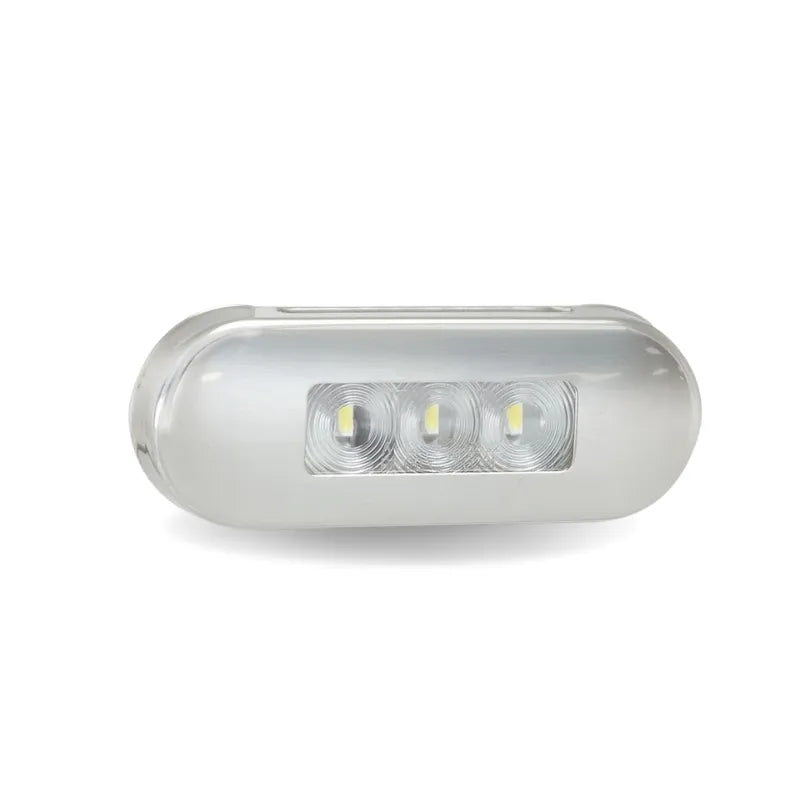 LED Autolamps 86WMB 12-24V LED Front Marker Light Stainless Steel Bezel