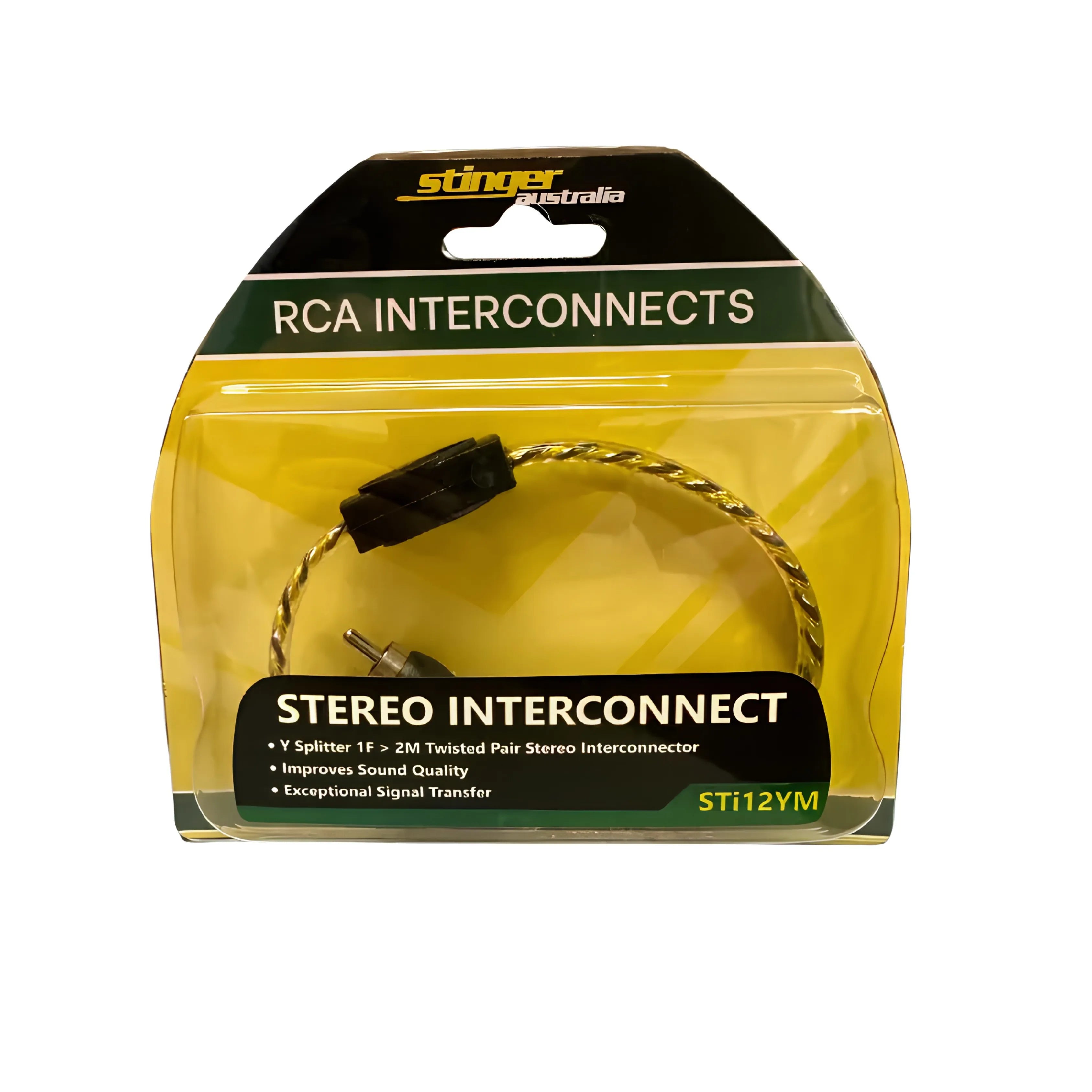 Stinger STI12YM 1 Female To 2 Male RCA Y Splitter