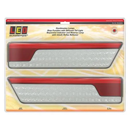 LED Autolamps 355ARWM-2 Rear Combination L/R Tail Lights Sequential Indicator
