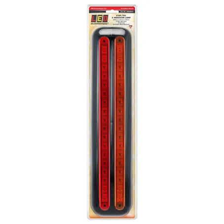 LED Autolamps 380BAR12 12V Stop/Tail/Indicator 380 Series Strip Lamps In Double Black Bracket