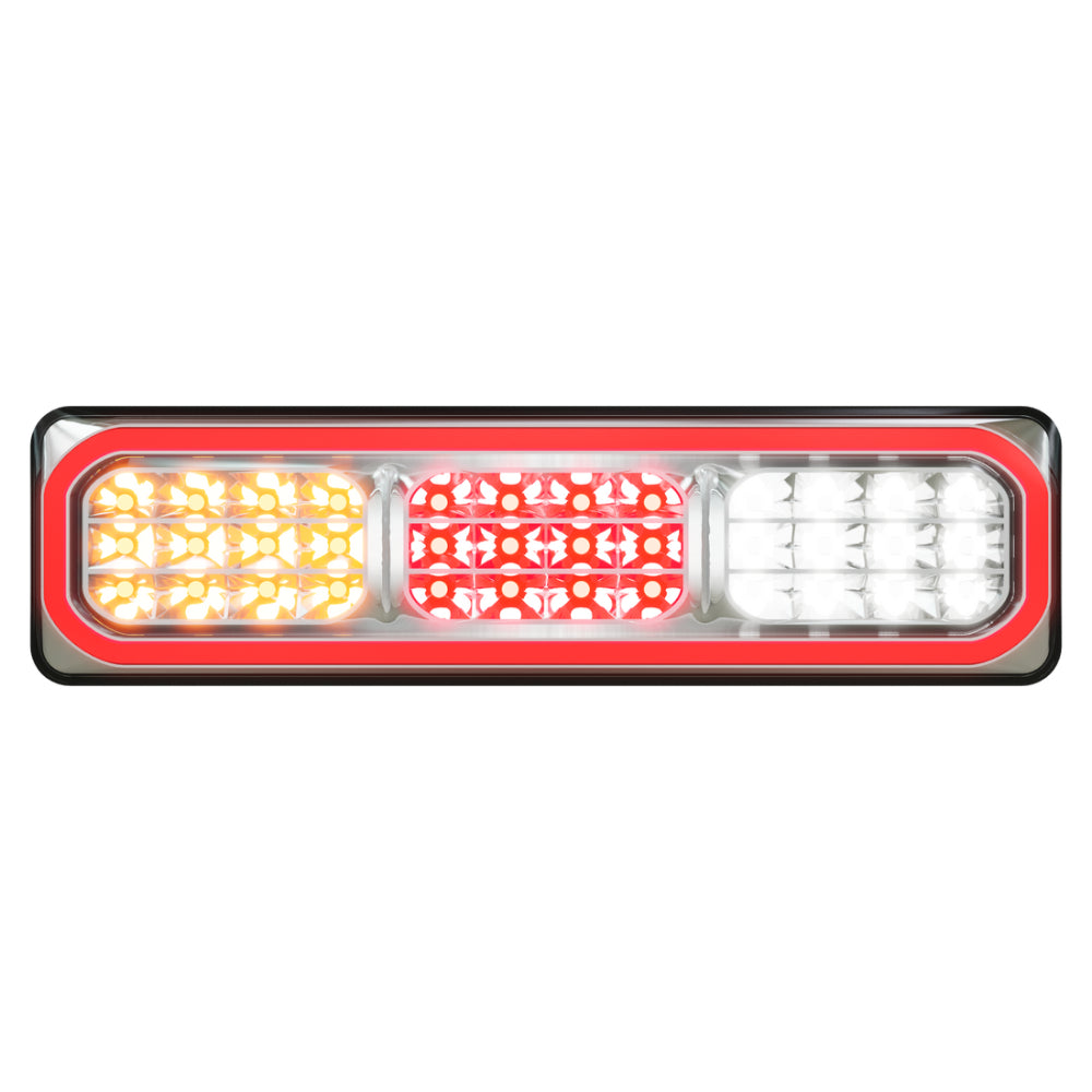 LED Autolamps 3852ARWM-2 12-24V LED Stop/Tail/Indicator/Reverse Light, Blister Pack of 2