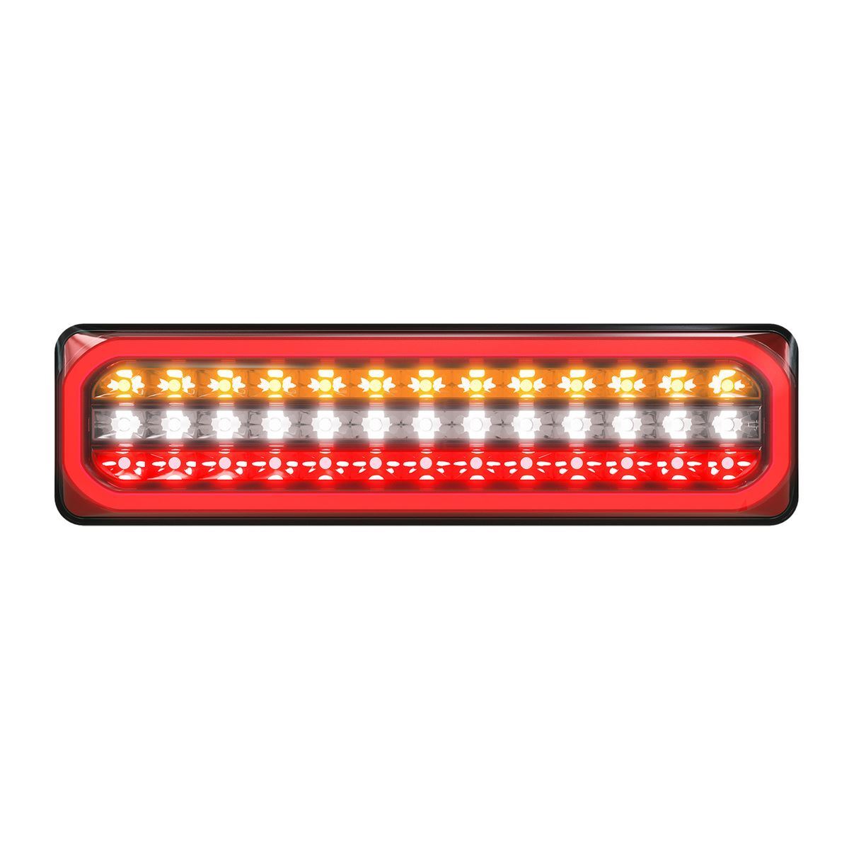 LED Autolamps 3853ARWMRCSB Stop/Tail/Indicator/Reverse Diffused Tail Sequential