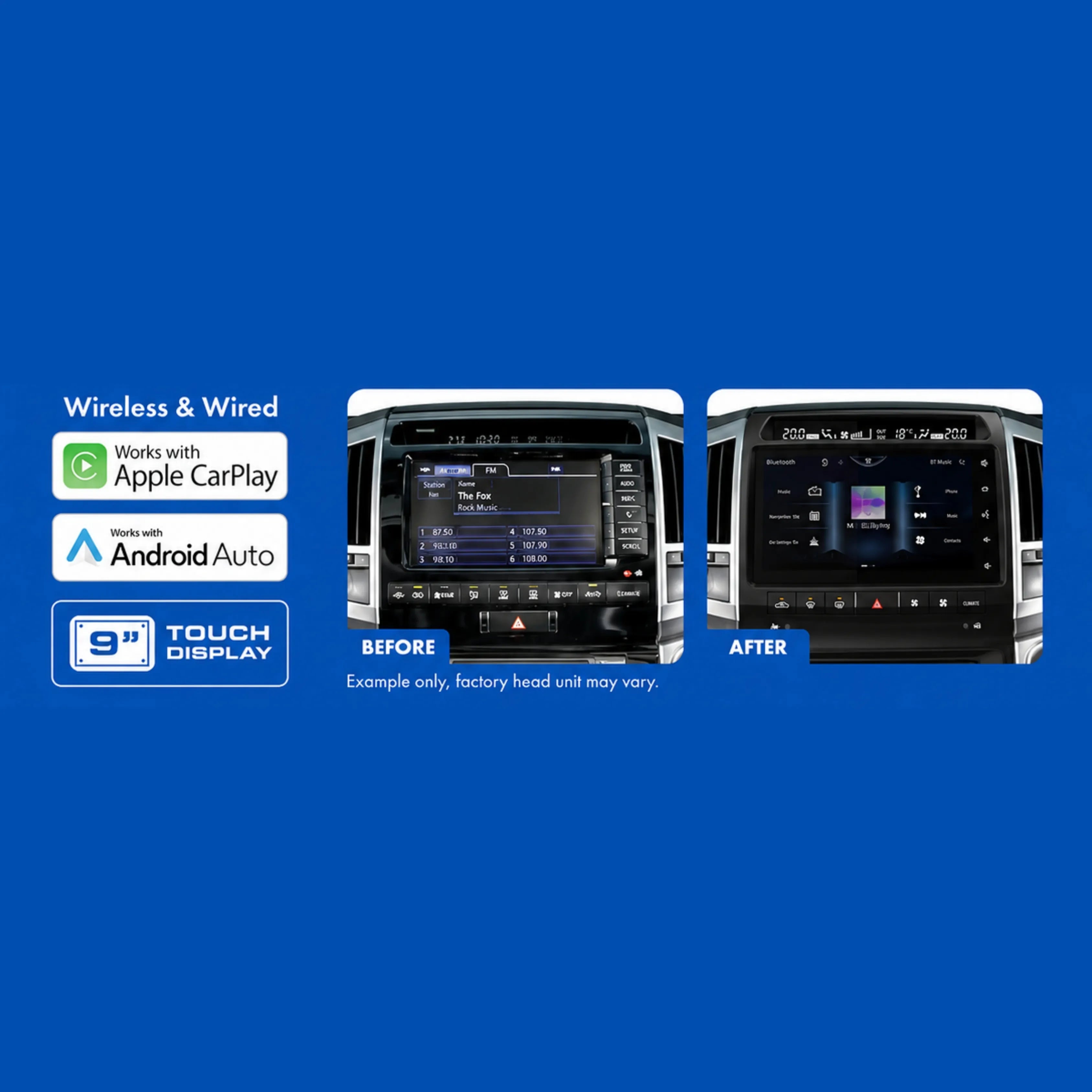 Aerpro AMUTO52 Toyota LandCruiser 200 Series Sahara 2012-2015 9 Inch Advanced Infotainment System