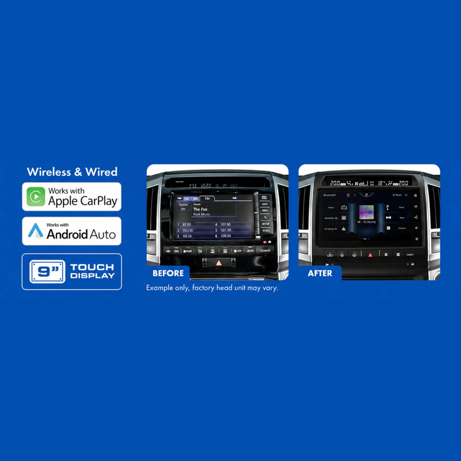 Aerpro AMUTO52 Toyota LandCruiser 200 Series Sahara 2012-2015 9 Inch Advanced Infotainment System