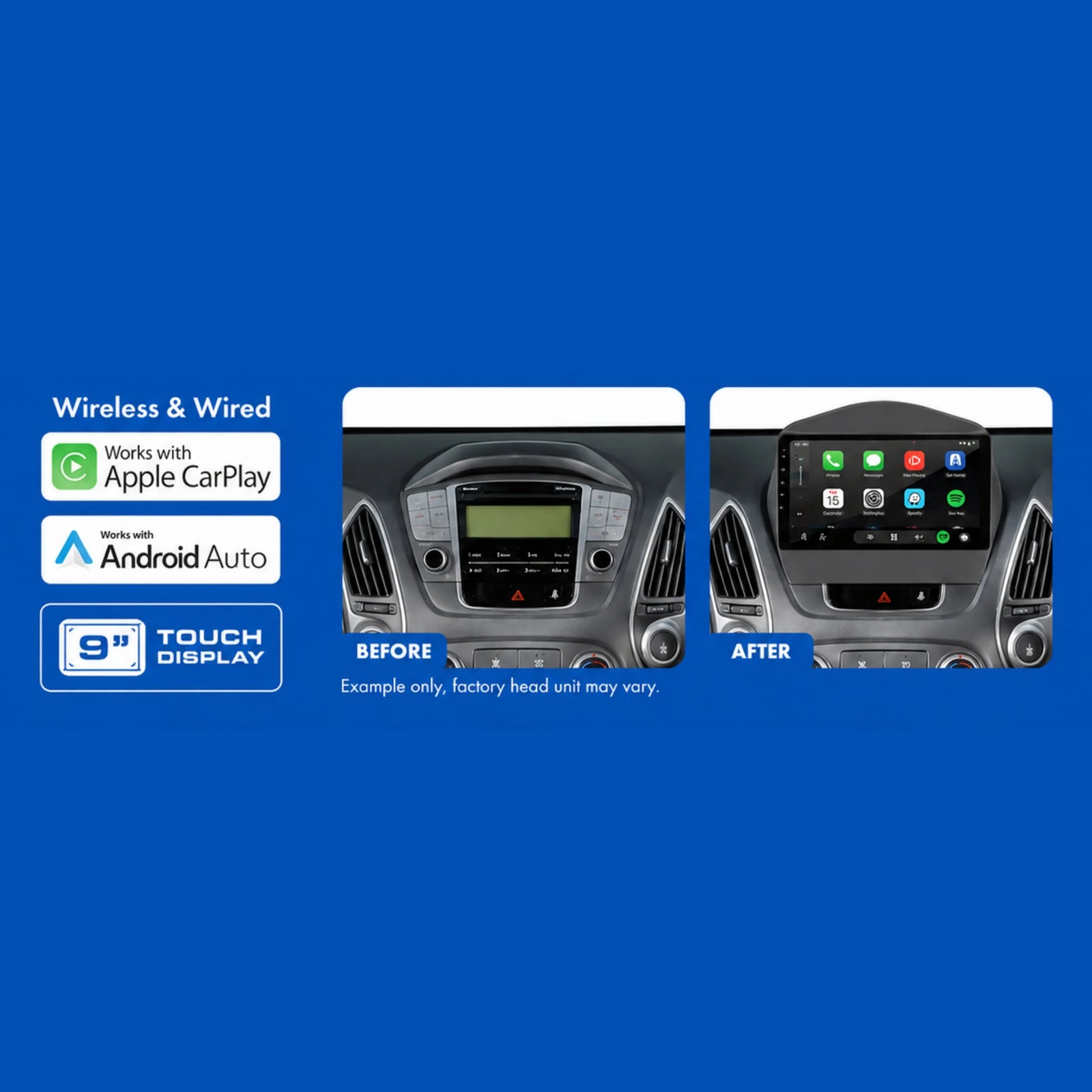 Aerpro AMAHY8 Hyundai iX35 LM1 LM2 2009-2013 9 Inch Multimedia Receiver Kit