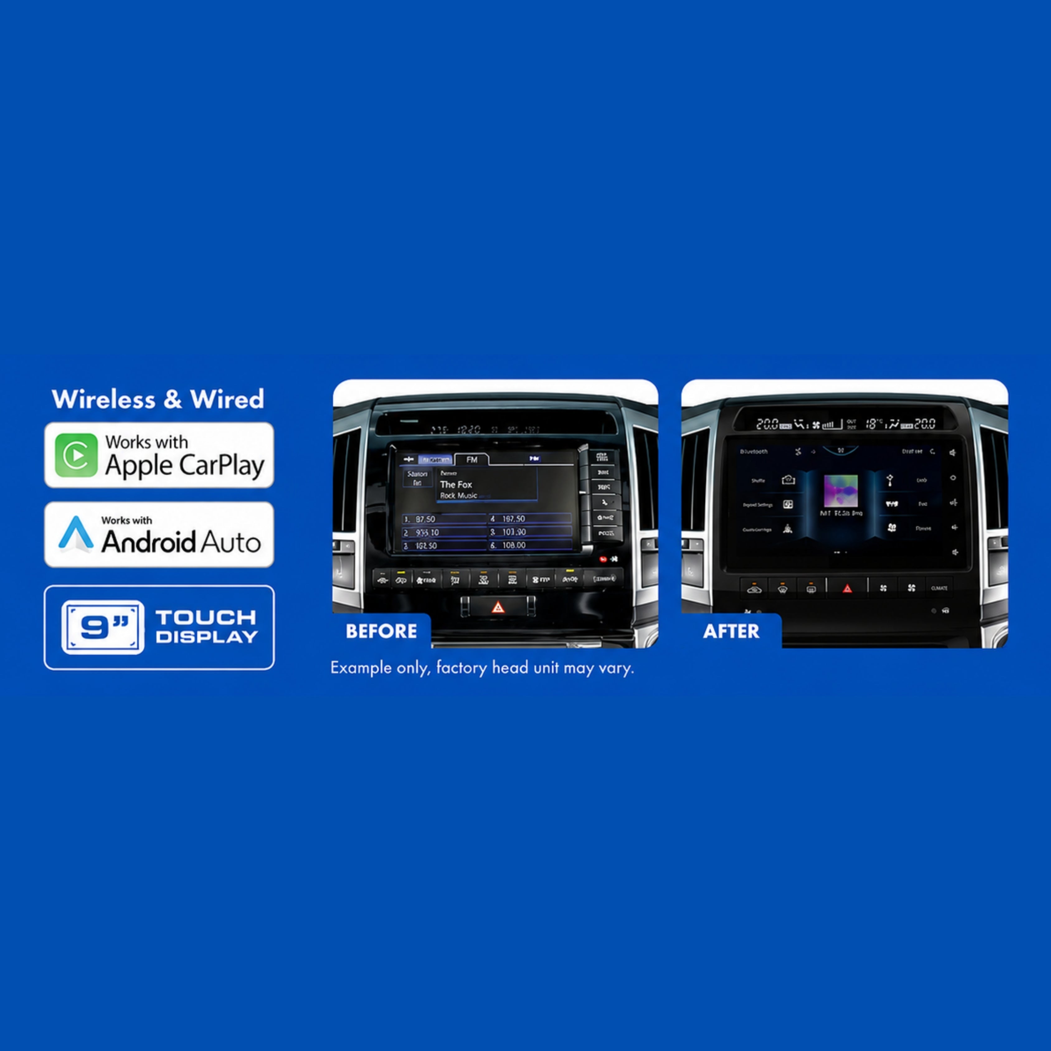 Aerpro AMUTO51A Toyota LandCruiser 200 Series Sahara 2007-2009 9 Inch Advanced Infotainment System