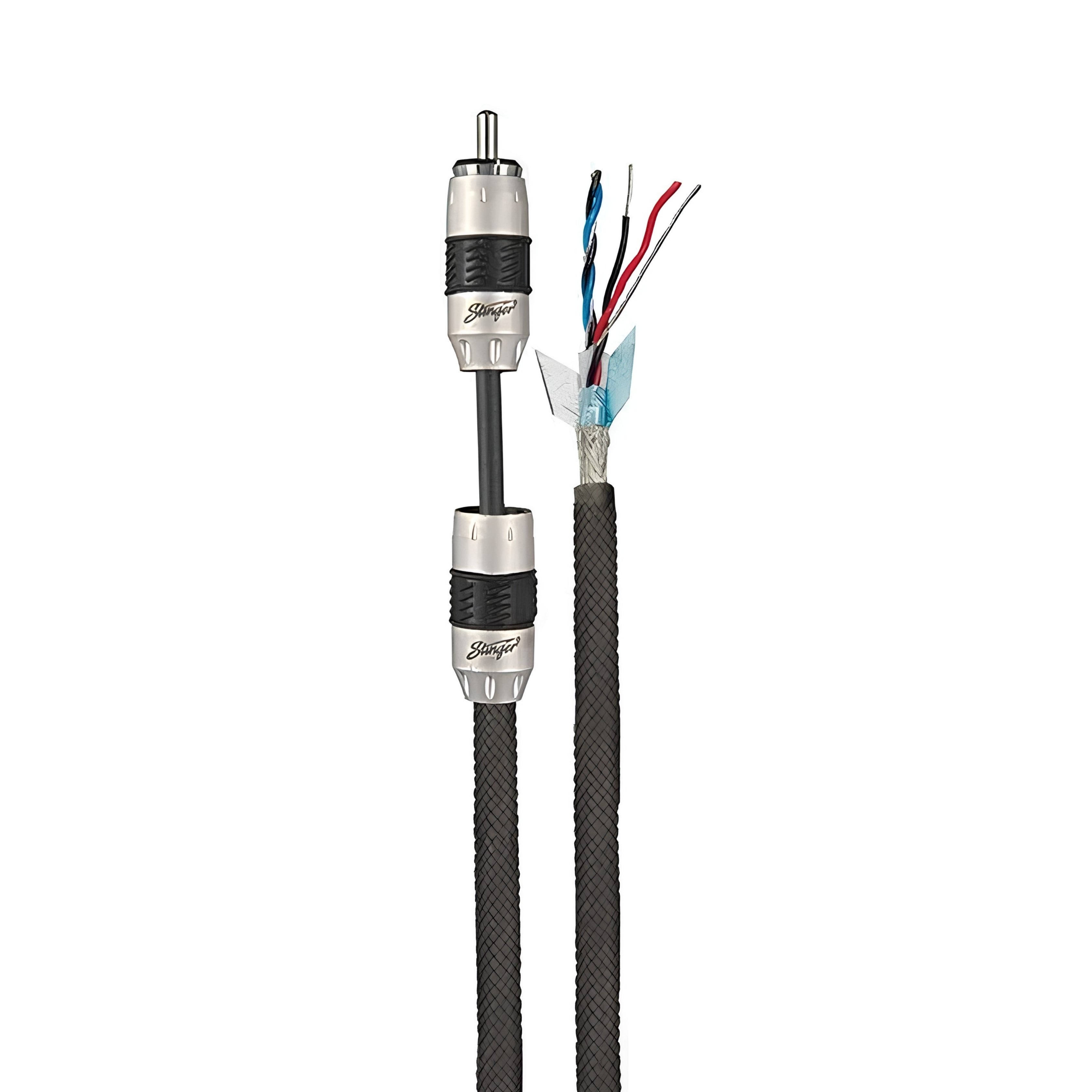 Stinger SI8417 8000 Series 4 Channel Triple Shielded RCA - 17ft (5m)