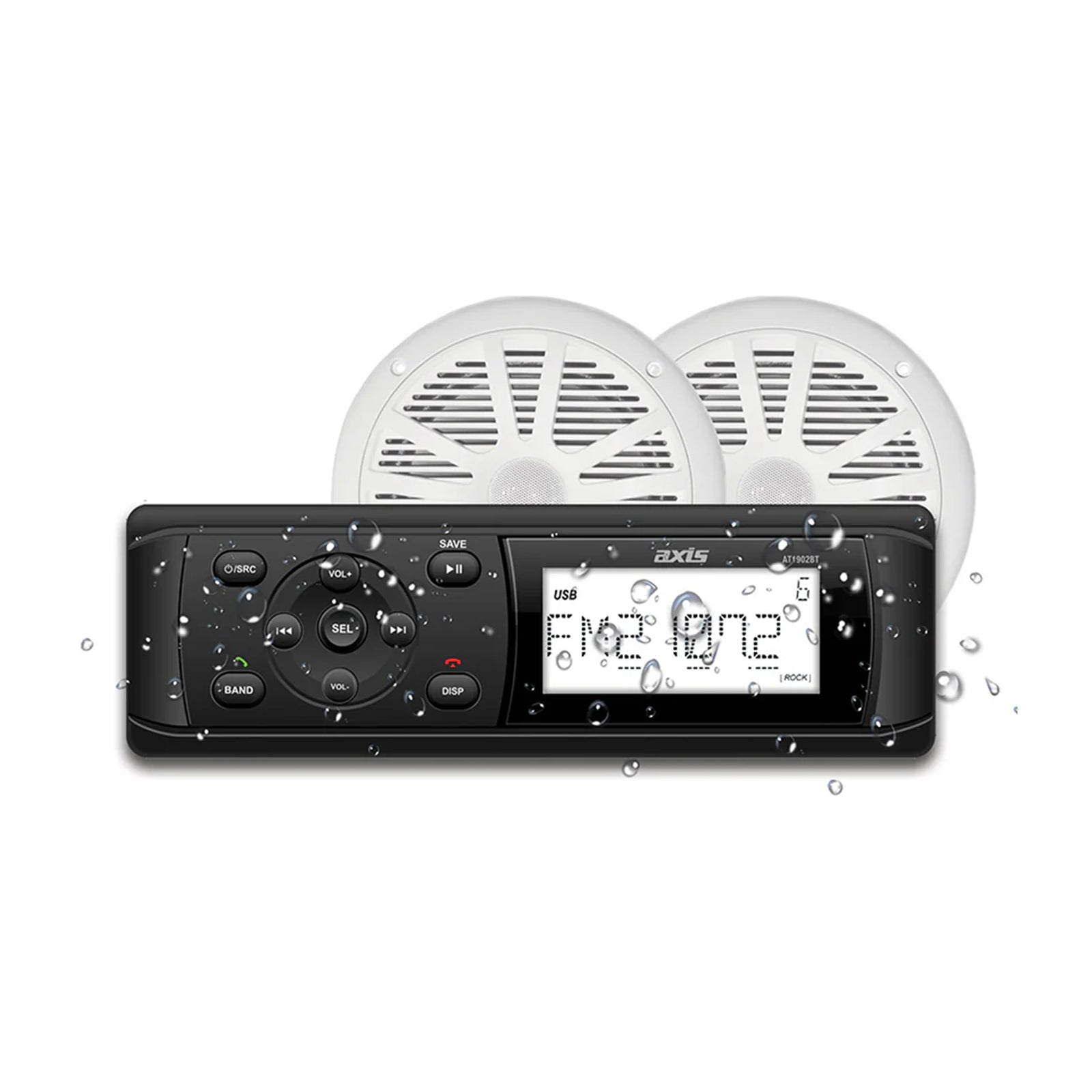 AXIS AT1912KIT - Marine Bluetooth Receiver with 6.5