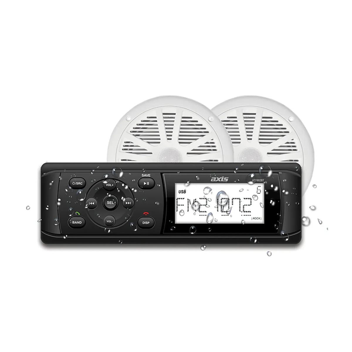 AXIS AT1912KIT - Marine Bluetooth Receiver with 6.5
