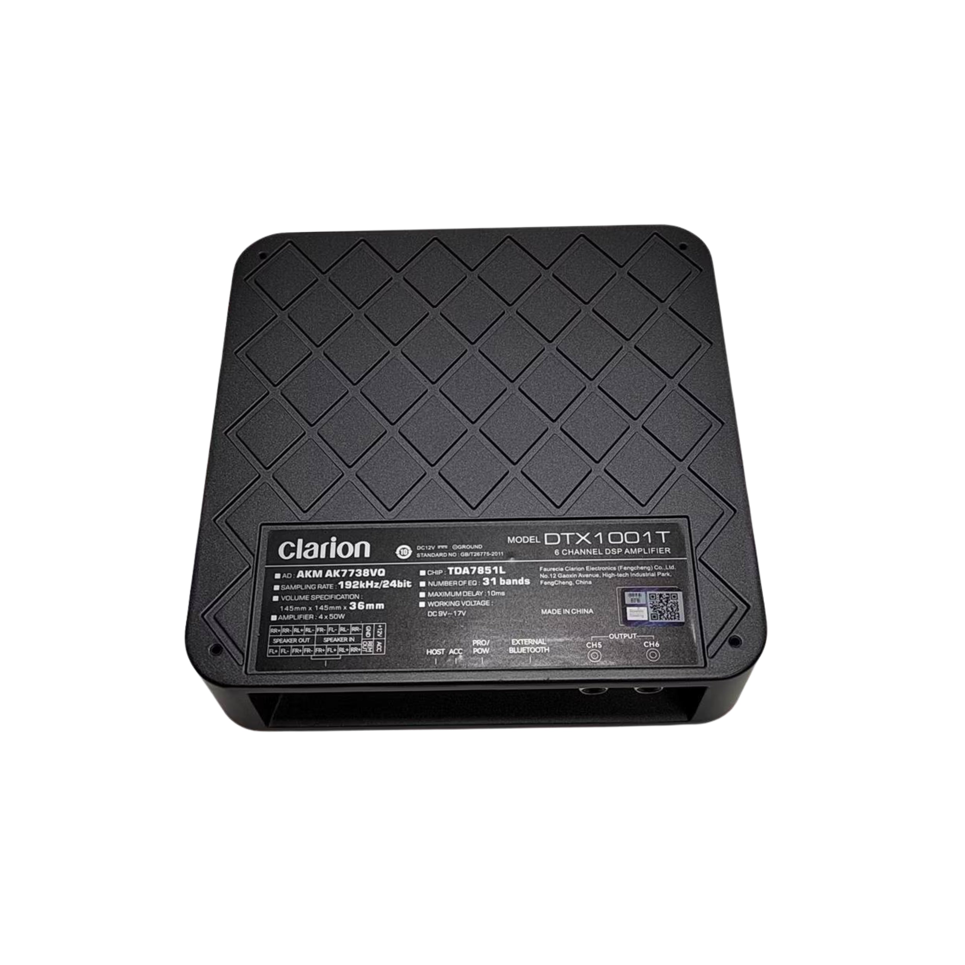 Clarion DTX1001T 4-Channel 200W Amplifier with 6-Channel DSP