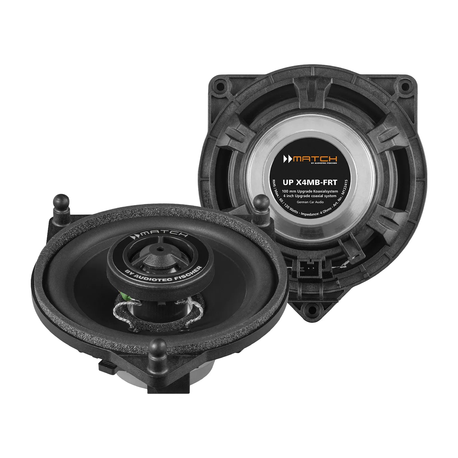 MATCH UP X4MB-FRT - 2-Way Coaxial Speaker Set for Mercedes-Benz | 4Ω