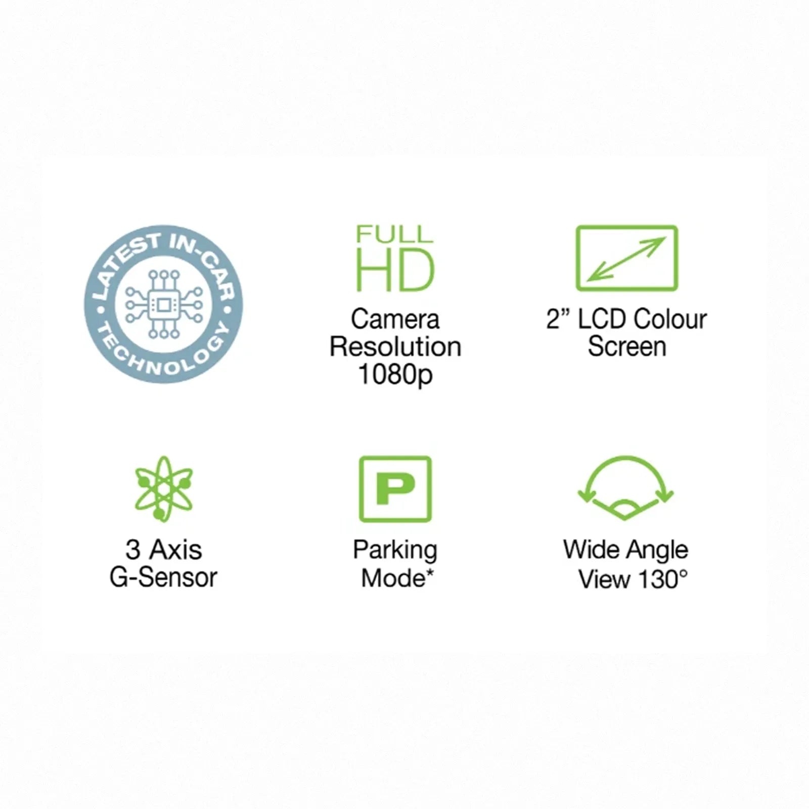 UNIDEN CAM35 - Full HD 1080P Dash Cam with 2" LCD Screen and Parking Mode