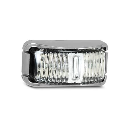 LED Autolamps 42CARMB Side LED Marker Red/Amber Lens Chrome 16cm Cable 10 Pack