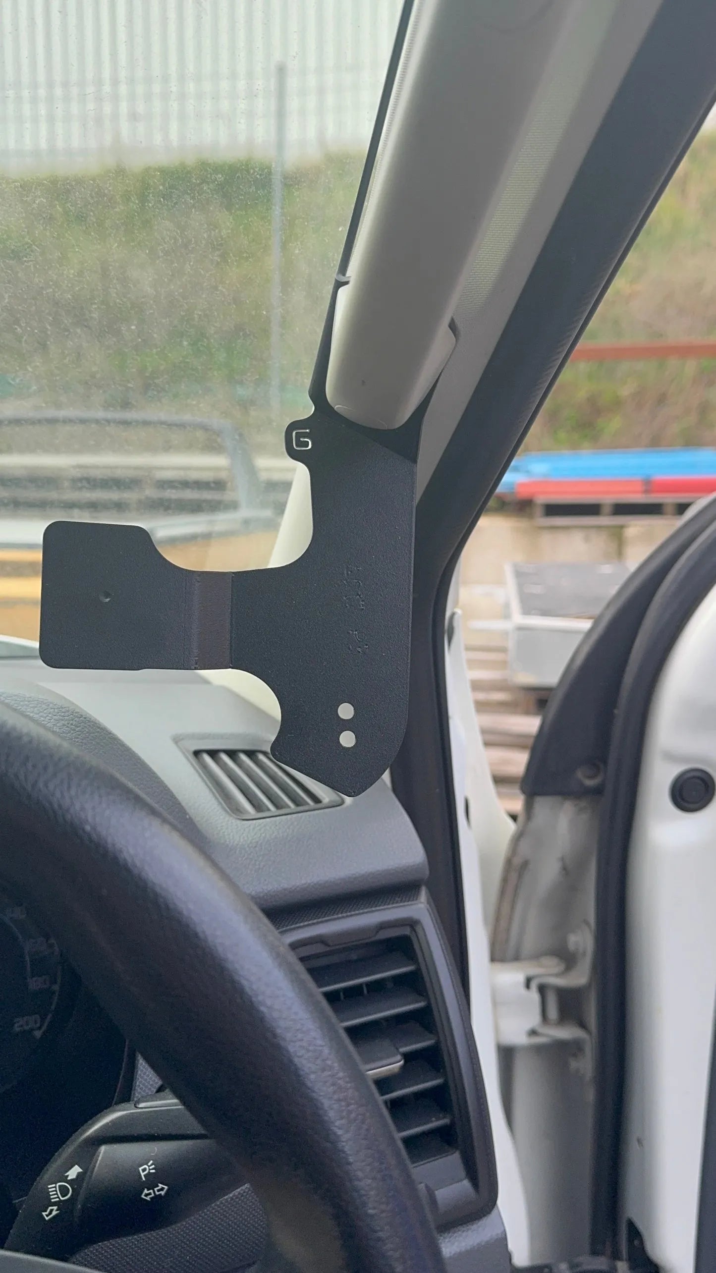 GMF4x4 4017-PH-D Phone and UHF Handpiece Holder Suits Ford Ranger PX2-PX3, Ford Raptor PX, Ford Everest PX and Mazda BT-50