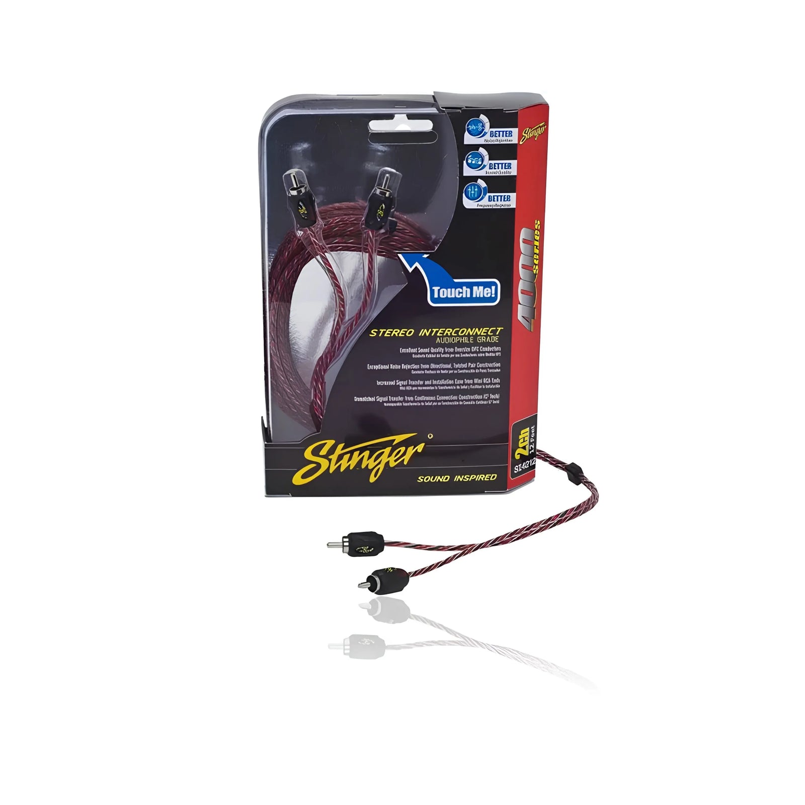 Stinger SI429 4000 Series 2-Channel 9Ft. RCA Lead Cable