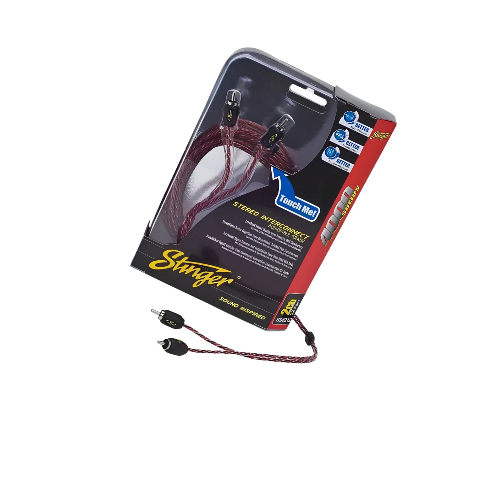 Stinger SI429 4000 Series 2-Channel 9Ft. RCA Lead Cable