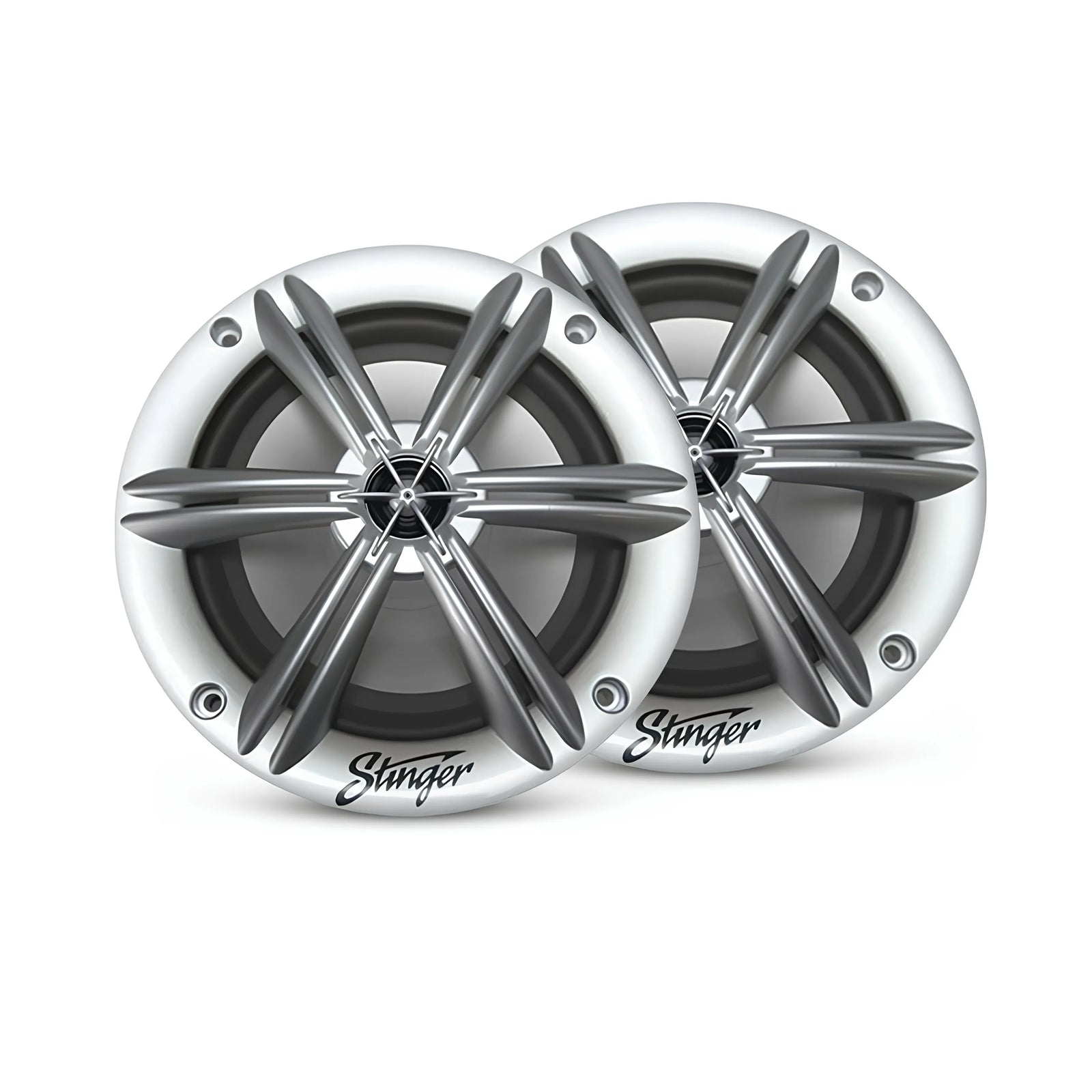Stinger SEA65RGBS PowerSports Silver 6.5″ RGB Speakers
