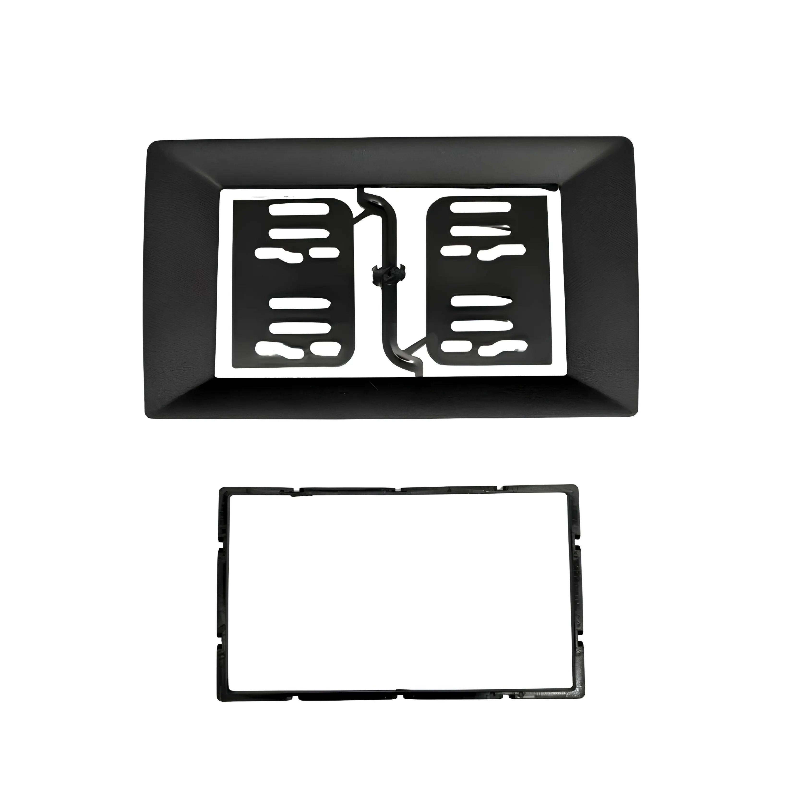 STINGER SF9-1027 10-Inch Trapezoid to 7-Inch Double DIN Adapter - Universal Format Converter for Standard Double DIN Head Unit Installation