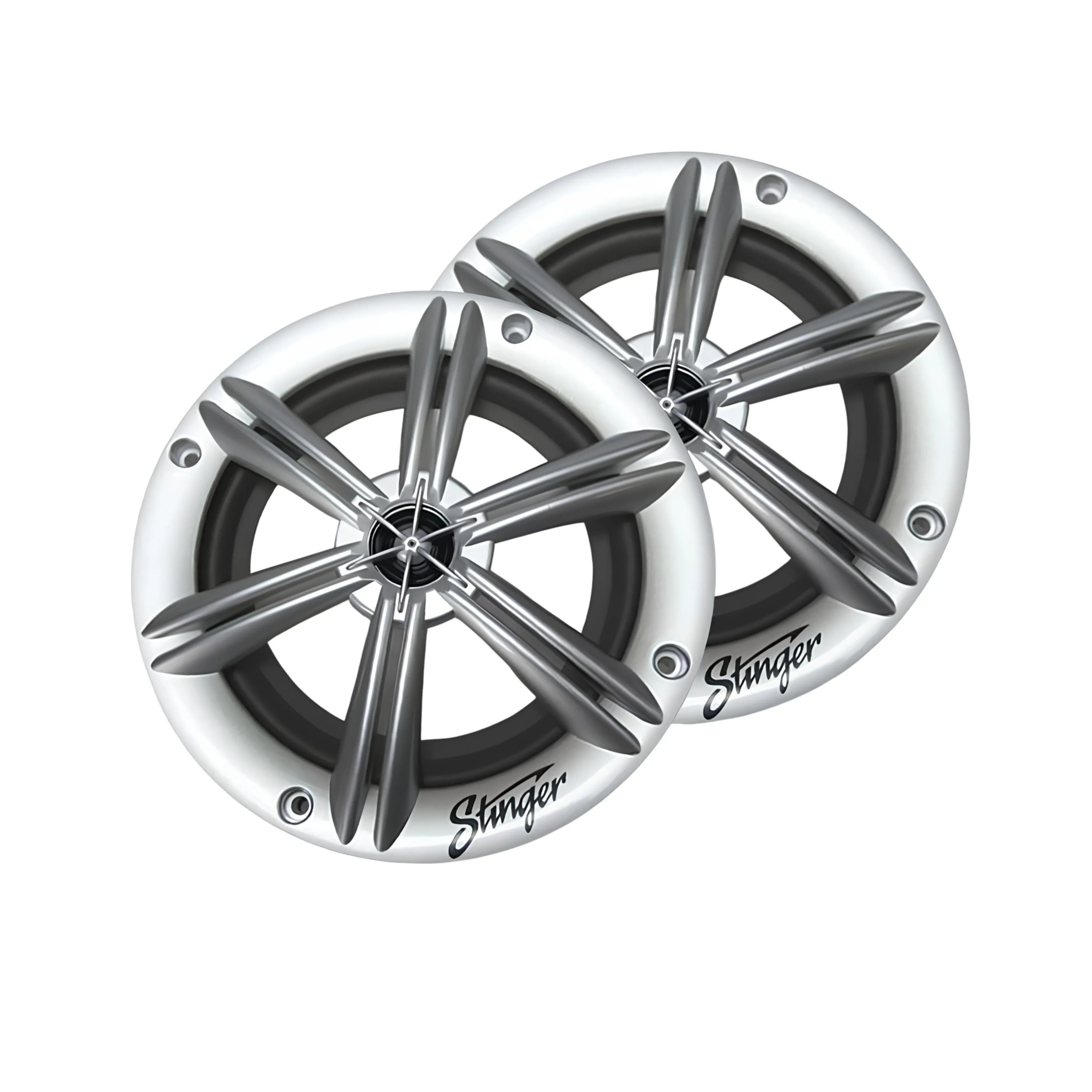 Stinger SEA65RGBS PowerSports Silver 6.5″ RGB Speakers
