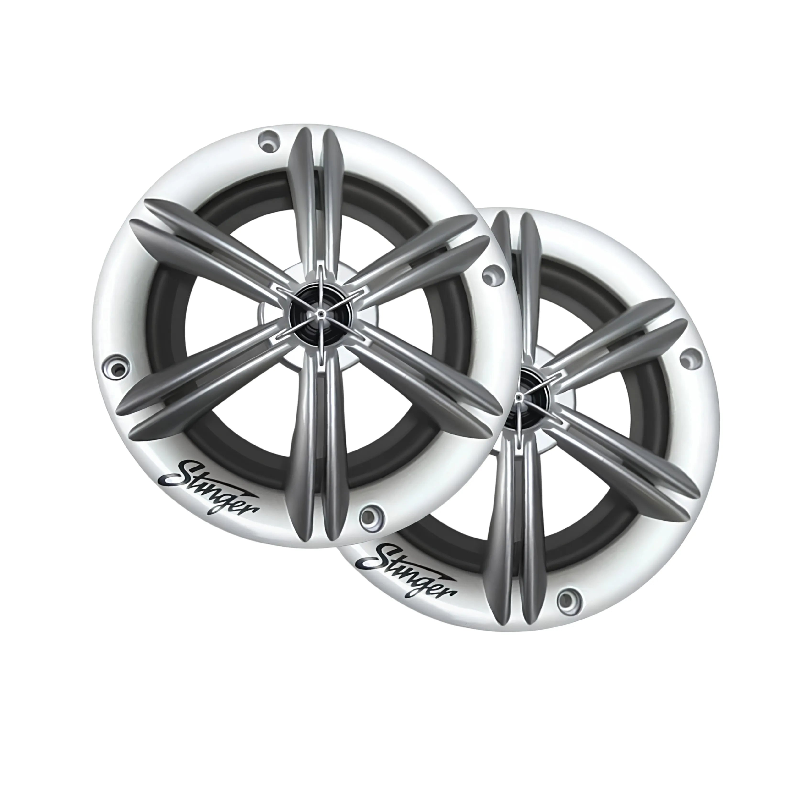 Stinger SEA65RGBS PowerSports Silver 6.5″ RGB Speakers