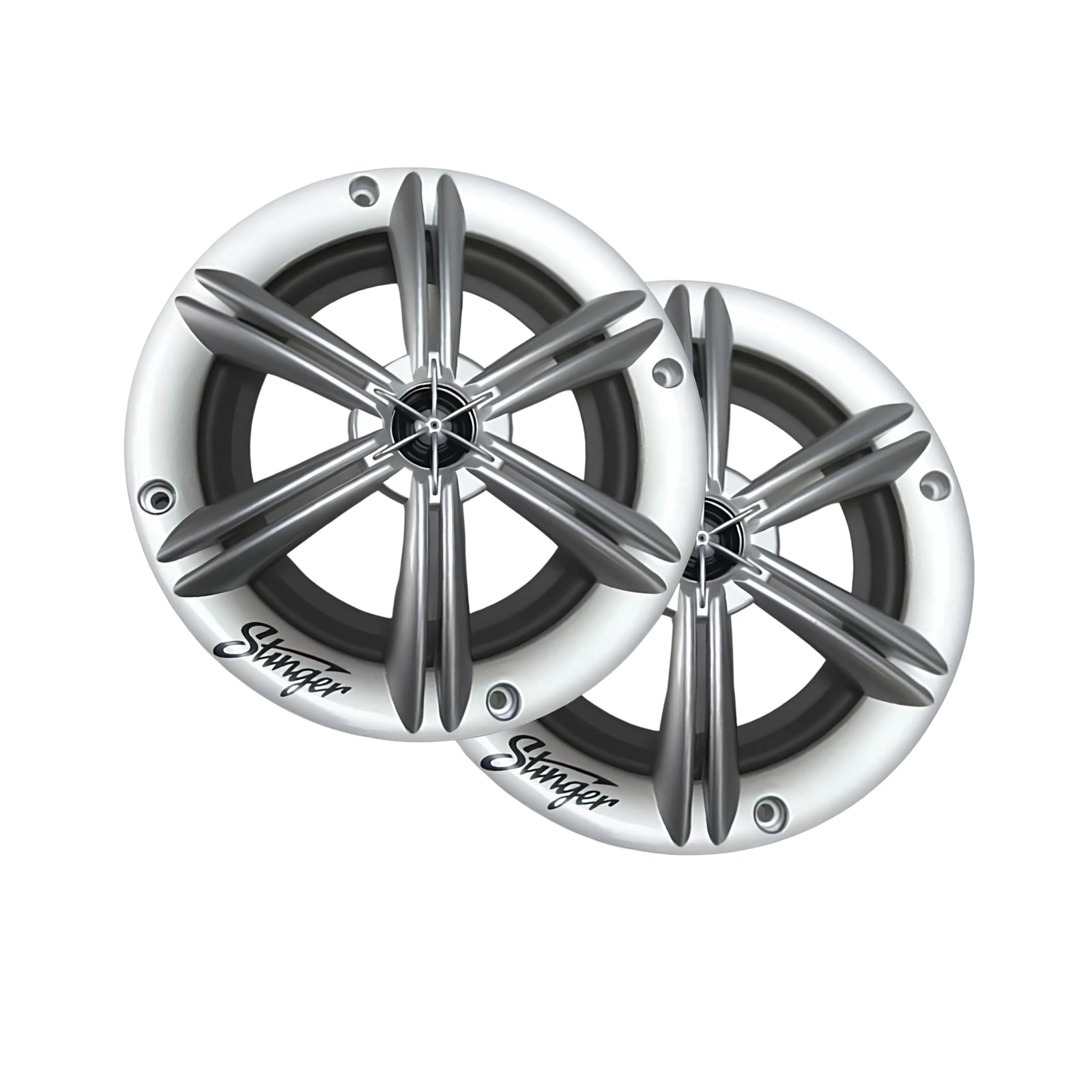 Stinger SEA65RGBS PowerSports Silver 6.5″ RGB Speakers