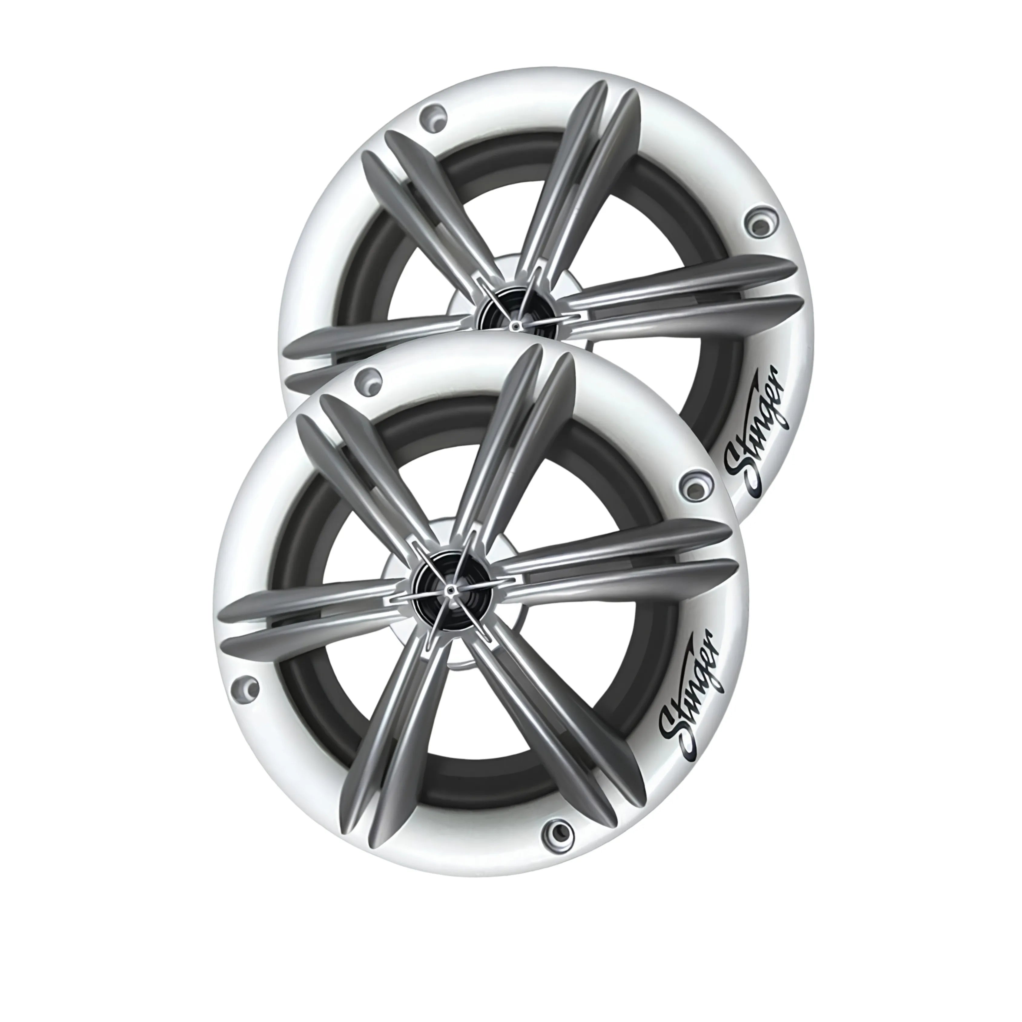 Stinger SEA65RGBS PowerSports Silver 6.5″ RGB Speakers