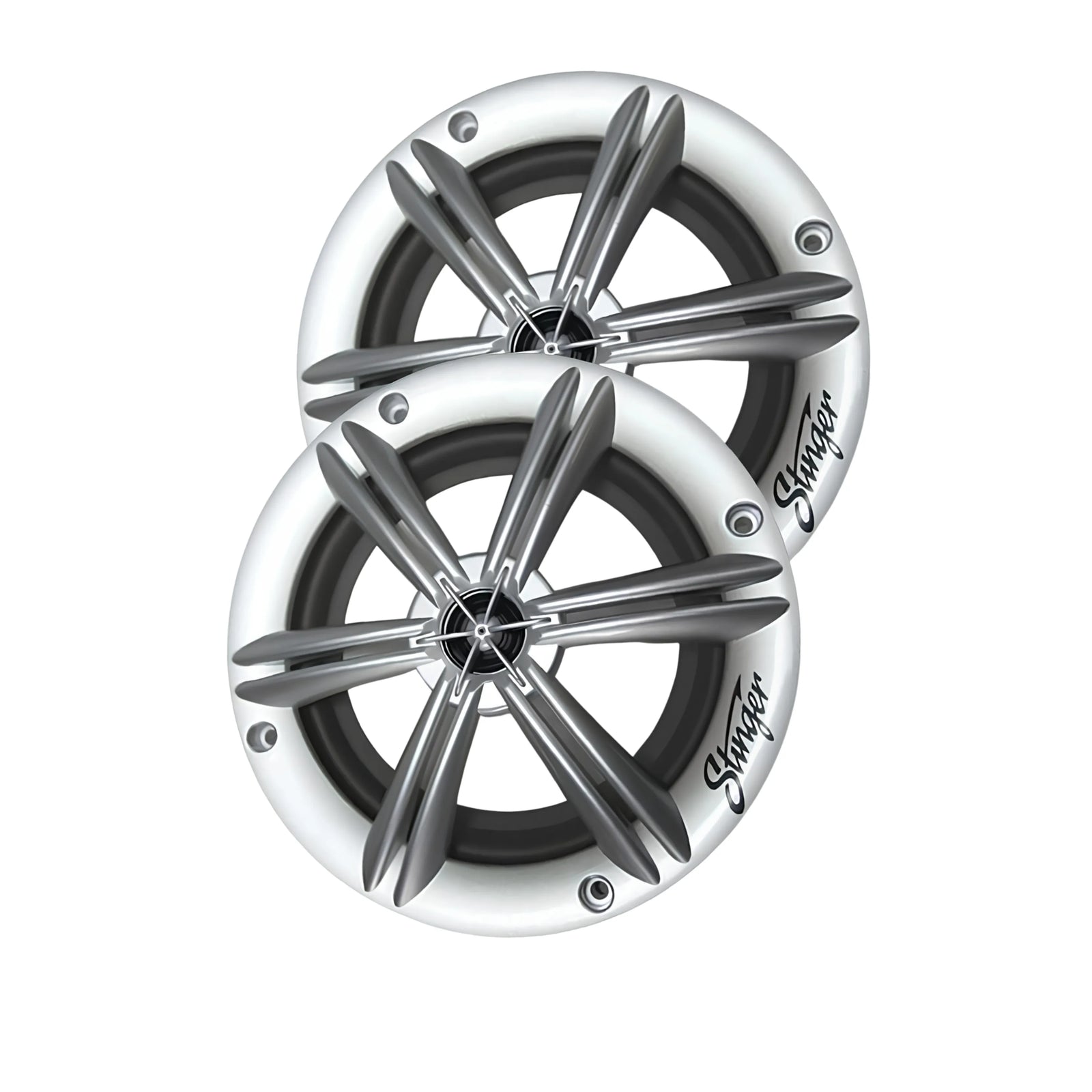 Stinger SEA65RGBS PowerSports Silver 6.5″ RGB Speakers