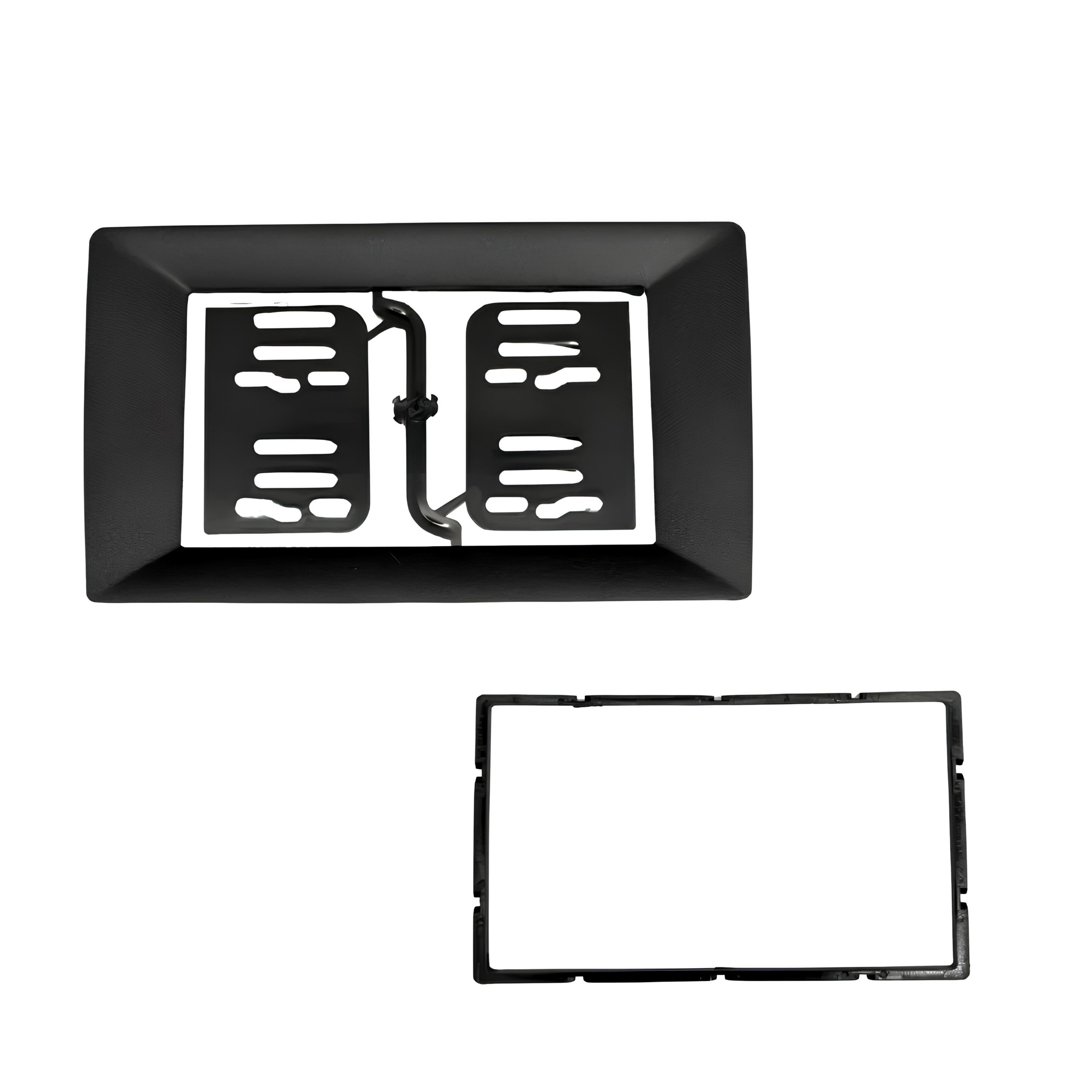 STINGER SF9-1027 10-Inch Trapezoid to 7-Inch Double DIN Adapter - Universal Format Converter for Standard Double DIN Head Unit Installation