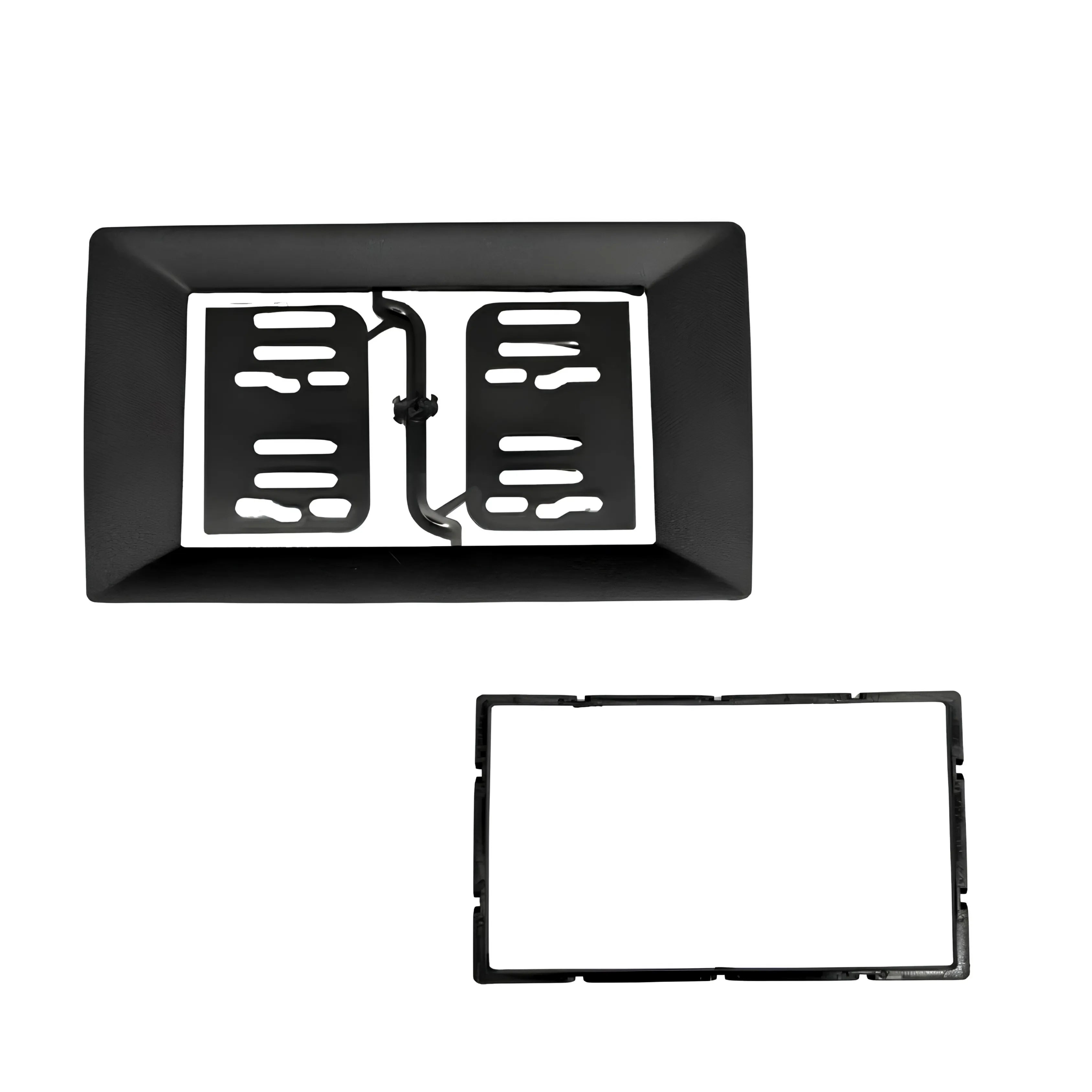 STINGER SF9-1027 10-Inch Trapezoid to 7-Inch Double DIN Adapter - Universal Format Converter for Standard Double DIN Head Unit Installation