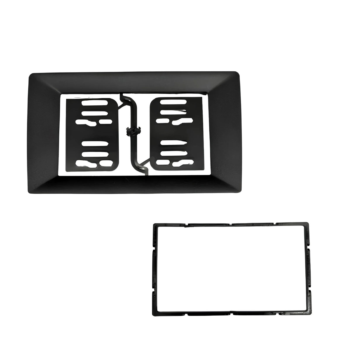 STINGER SF9-1027 10-Inch Trapezoid to 7-Inch Double DIN Adapter - Universal Format Converter for Standard Double DIN Head Unit Installation