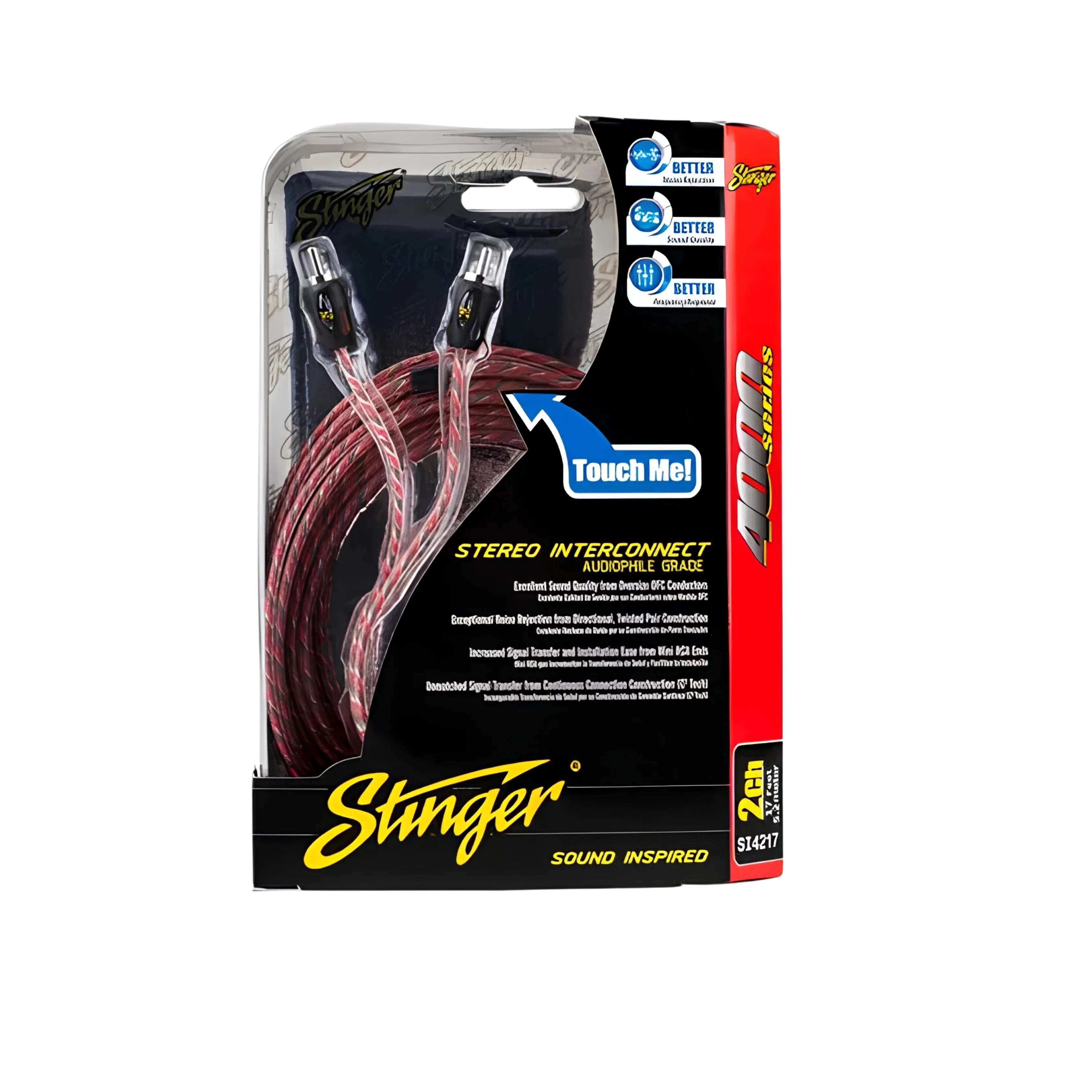 Stinger SI4217 5m 4000 Series 2 Channel RCA Interconnects